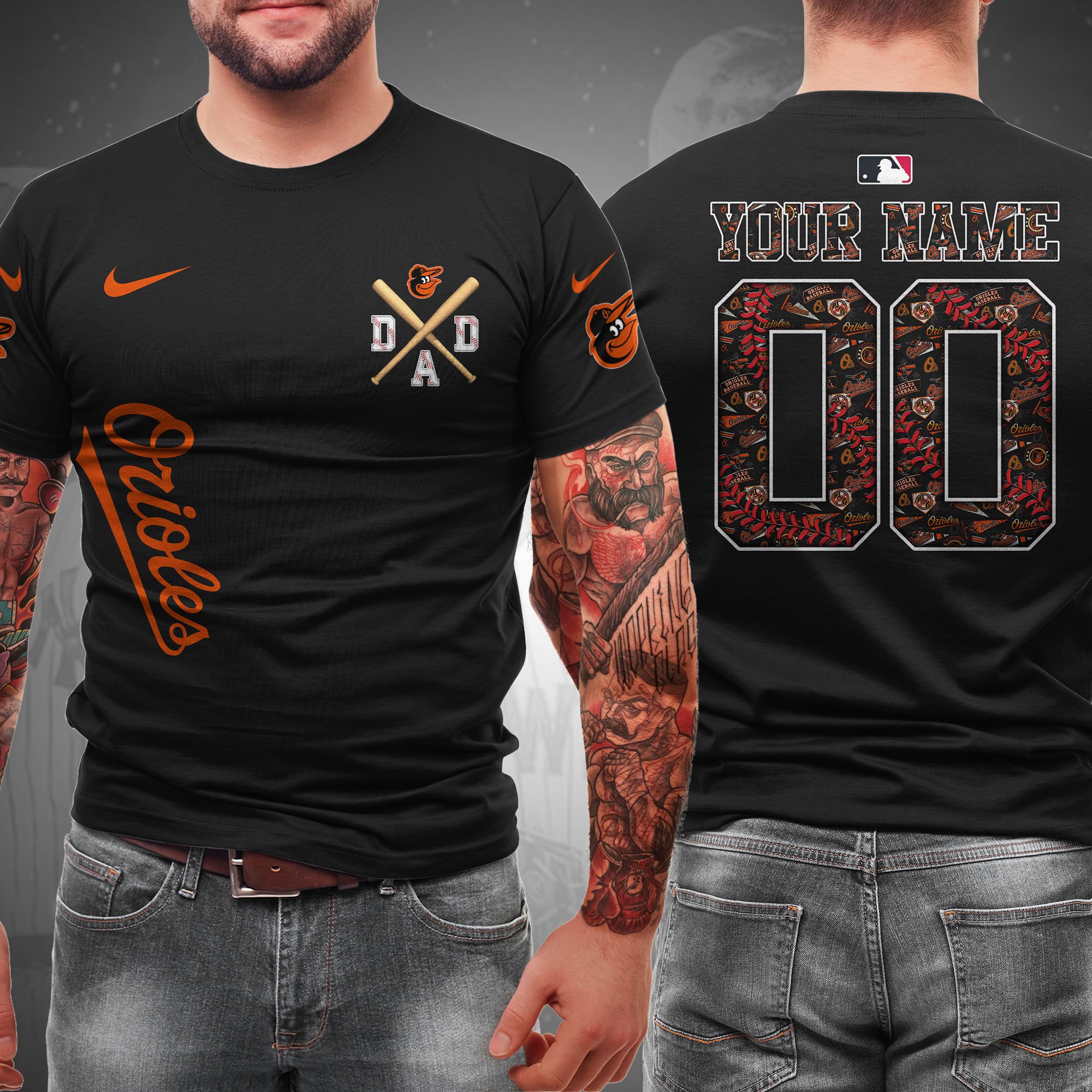 Baltimore Orioles T-shirt Custom Name And Number, Sport Team Shirt, Gifts For Dad ETRG-05132208