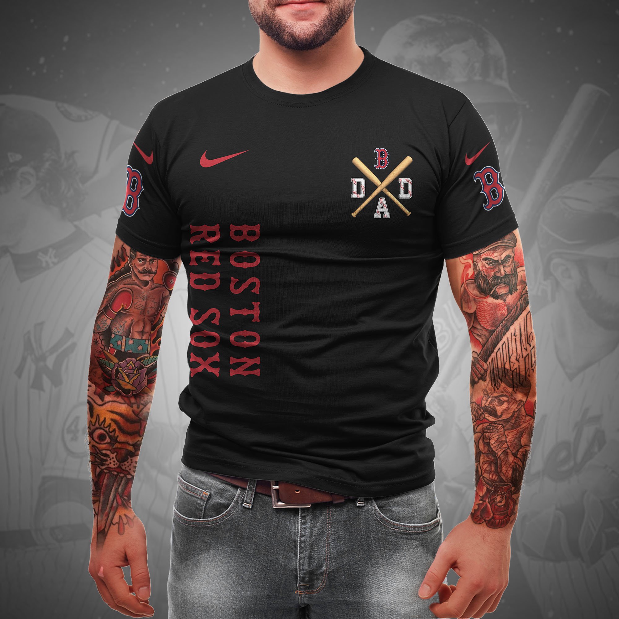 Alternative view of Boston Red Sox T-shirt Custom Name And Number, Sport Team Shirt, Gifts For Dad ETRG-05132208