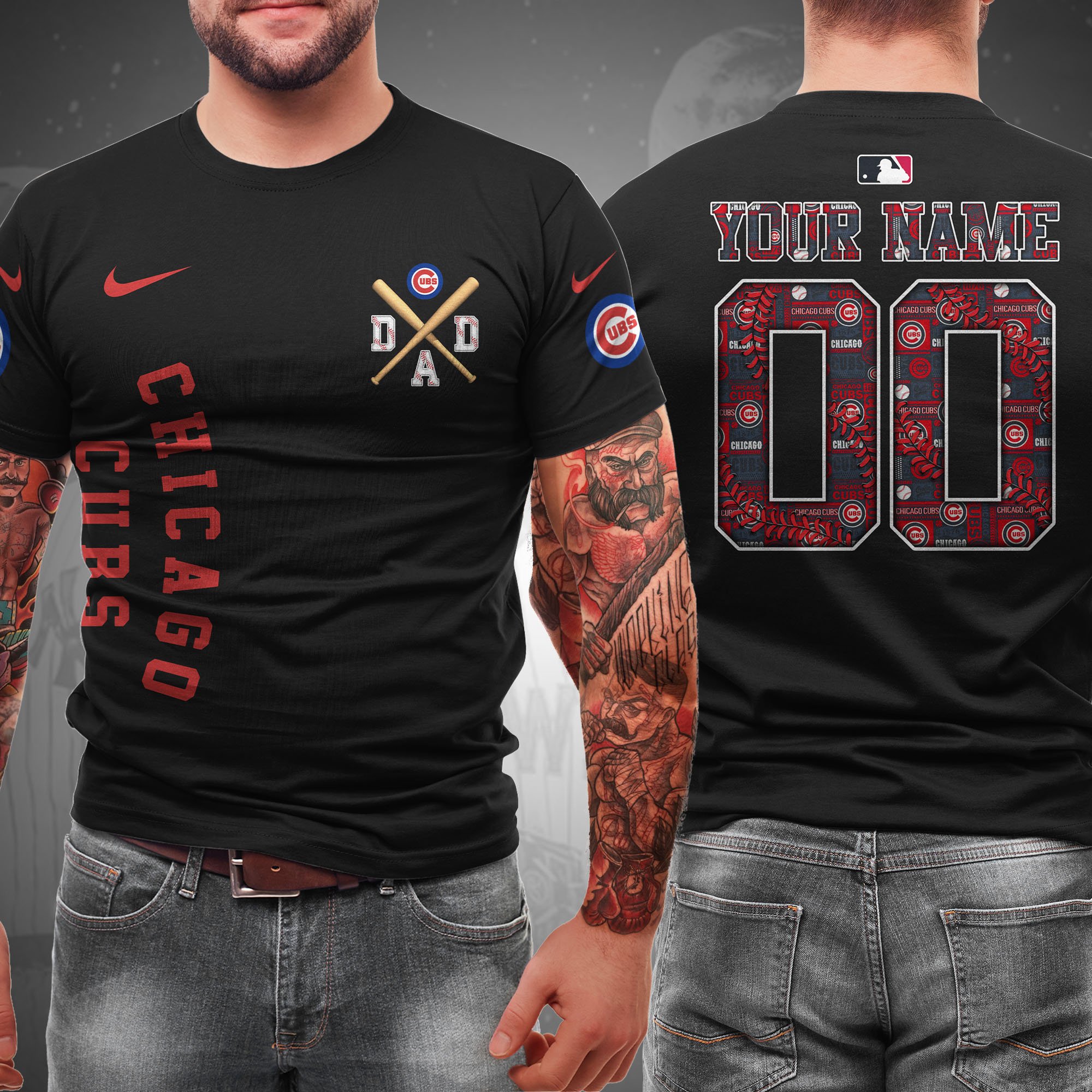 Chicago Cubs T-shirt Custom Name And Number, Sport Team Shirt, Gifts For Dad ETRG-05132208