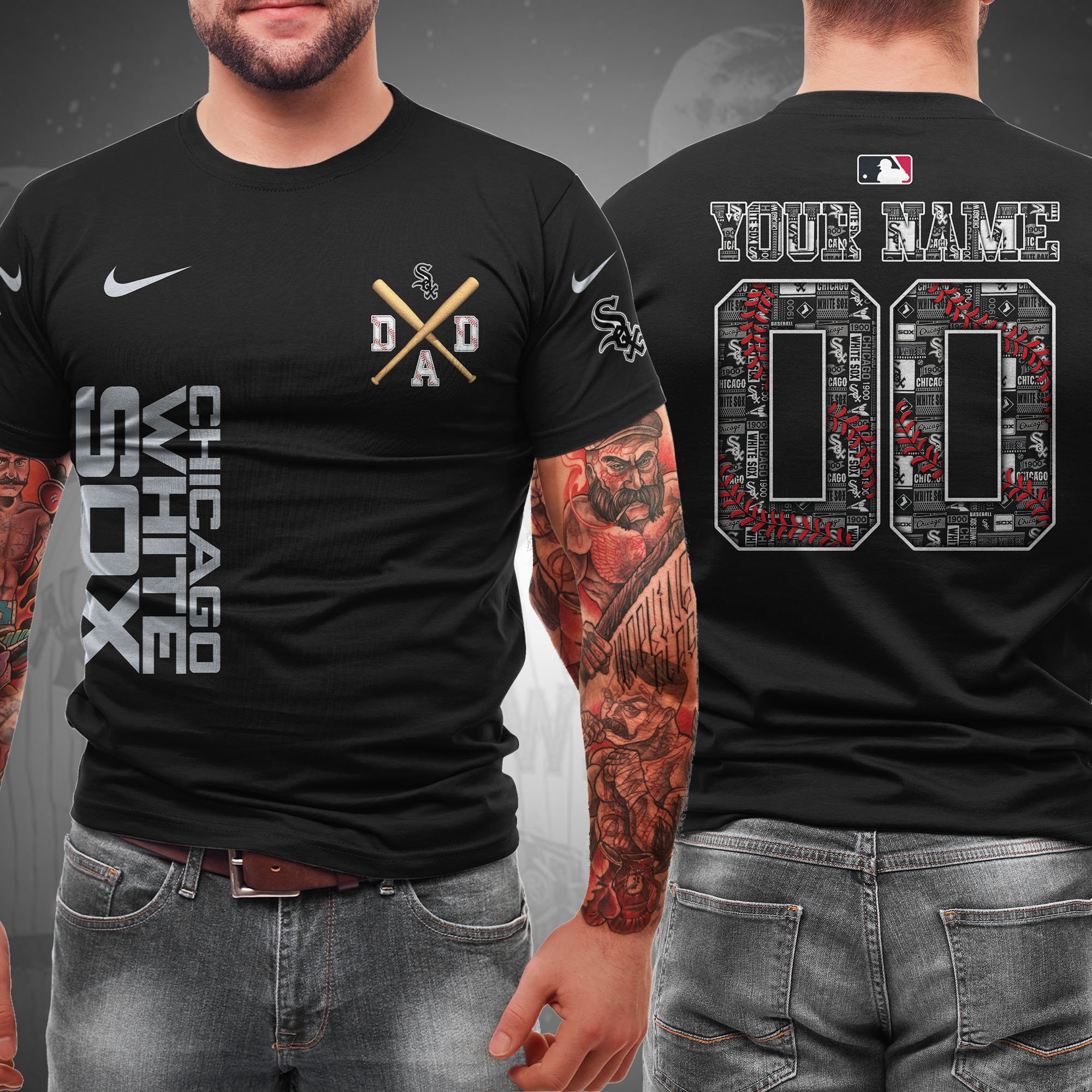 Chicago White Sox T-shirt Custom Name And Number, Sport Team Shirt, Gifts For Dad ETRG-05132208
