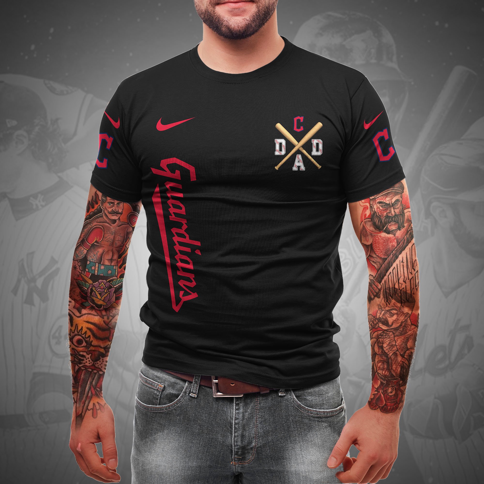 Alternative view of Cleveland Guardians T-shirt Custom Name And Number, Sport Team Shirt, Gifts For Dad ETRG-05132208