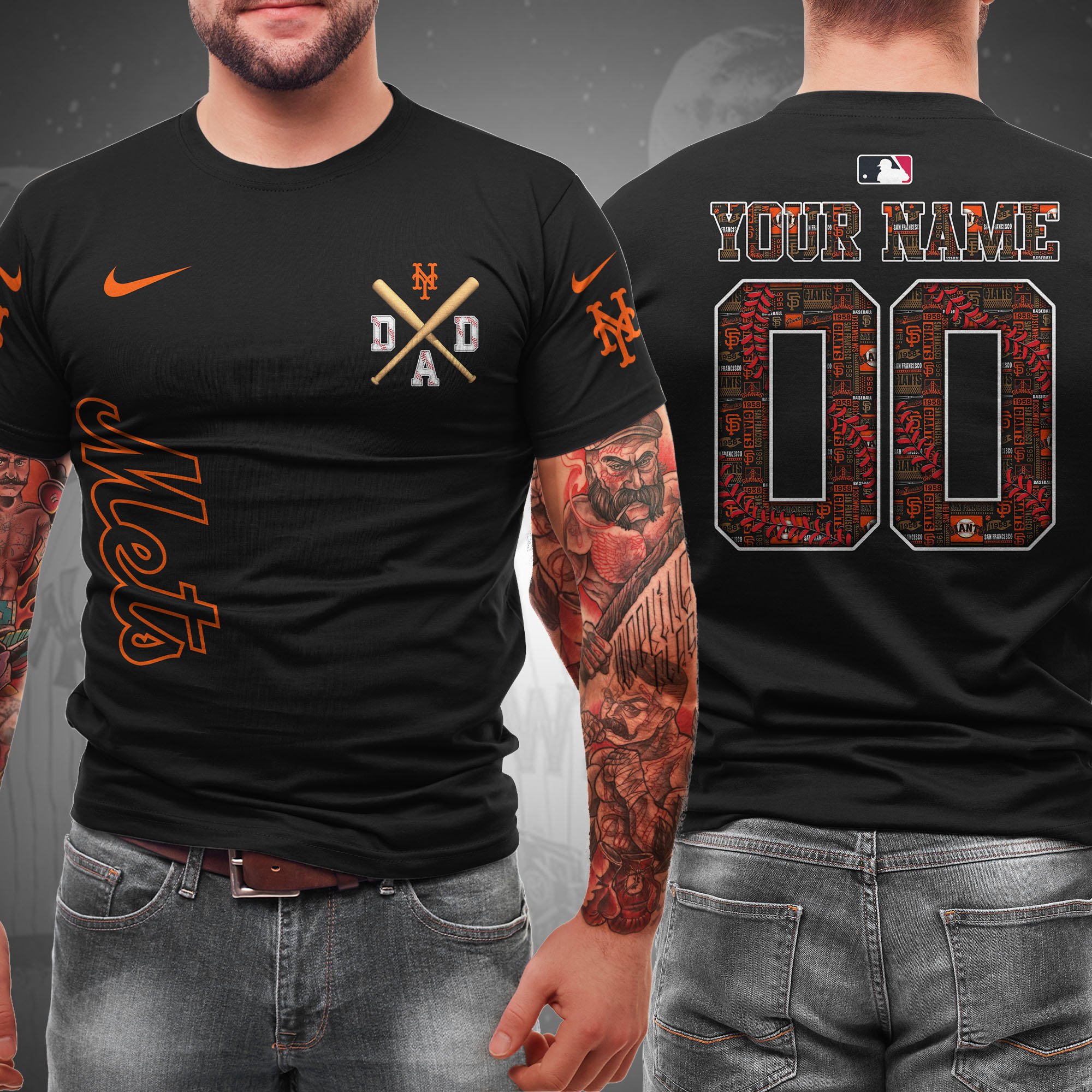 New York Mets T-shirt Custom Name And Number, Sport Team Shirt, Gifts For Dad ETRG-05132208