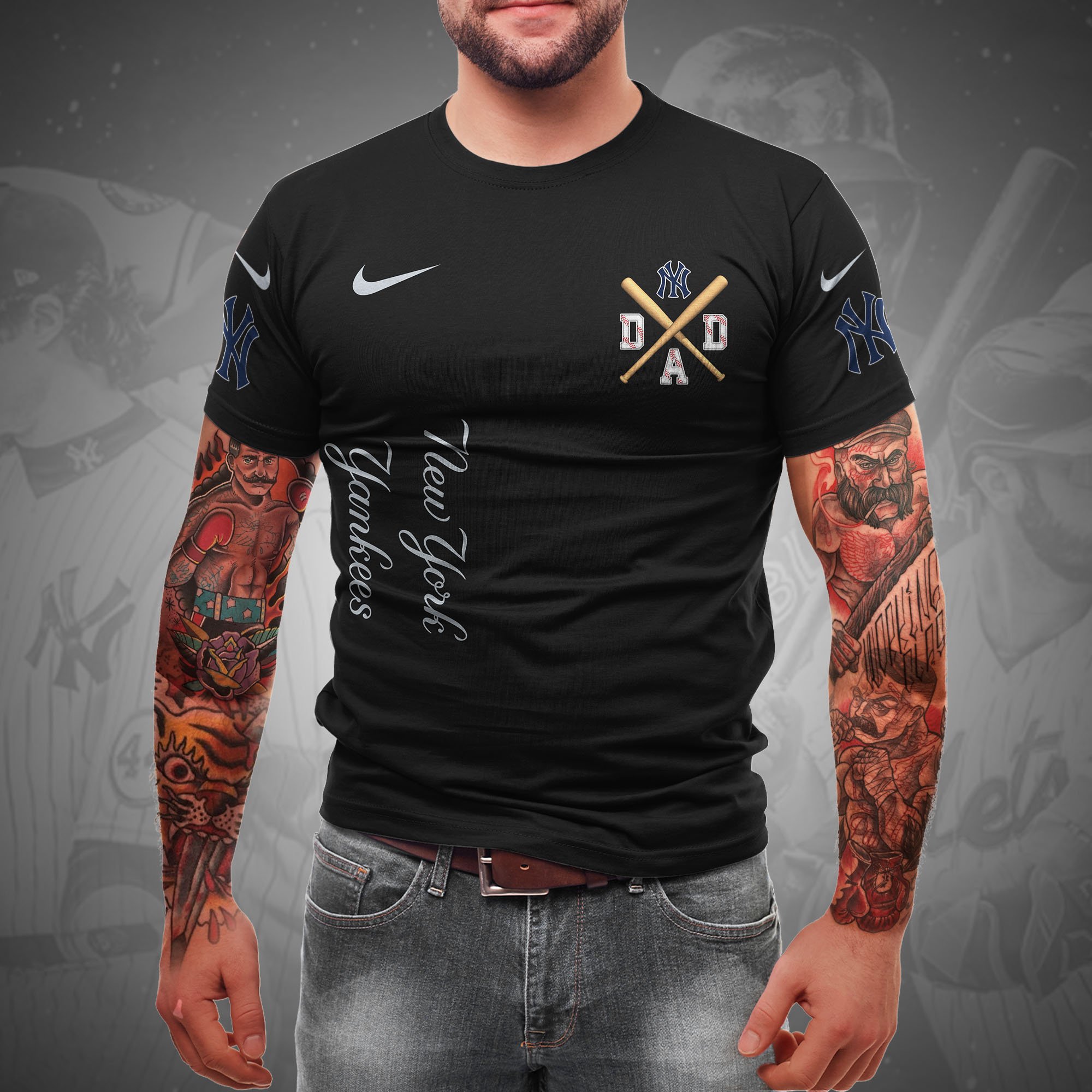 Alternative view of New York Yankees T-shirt Custom Name And Number, Sport Team Shirt, Gifts For Dad ETRG-05132208