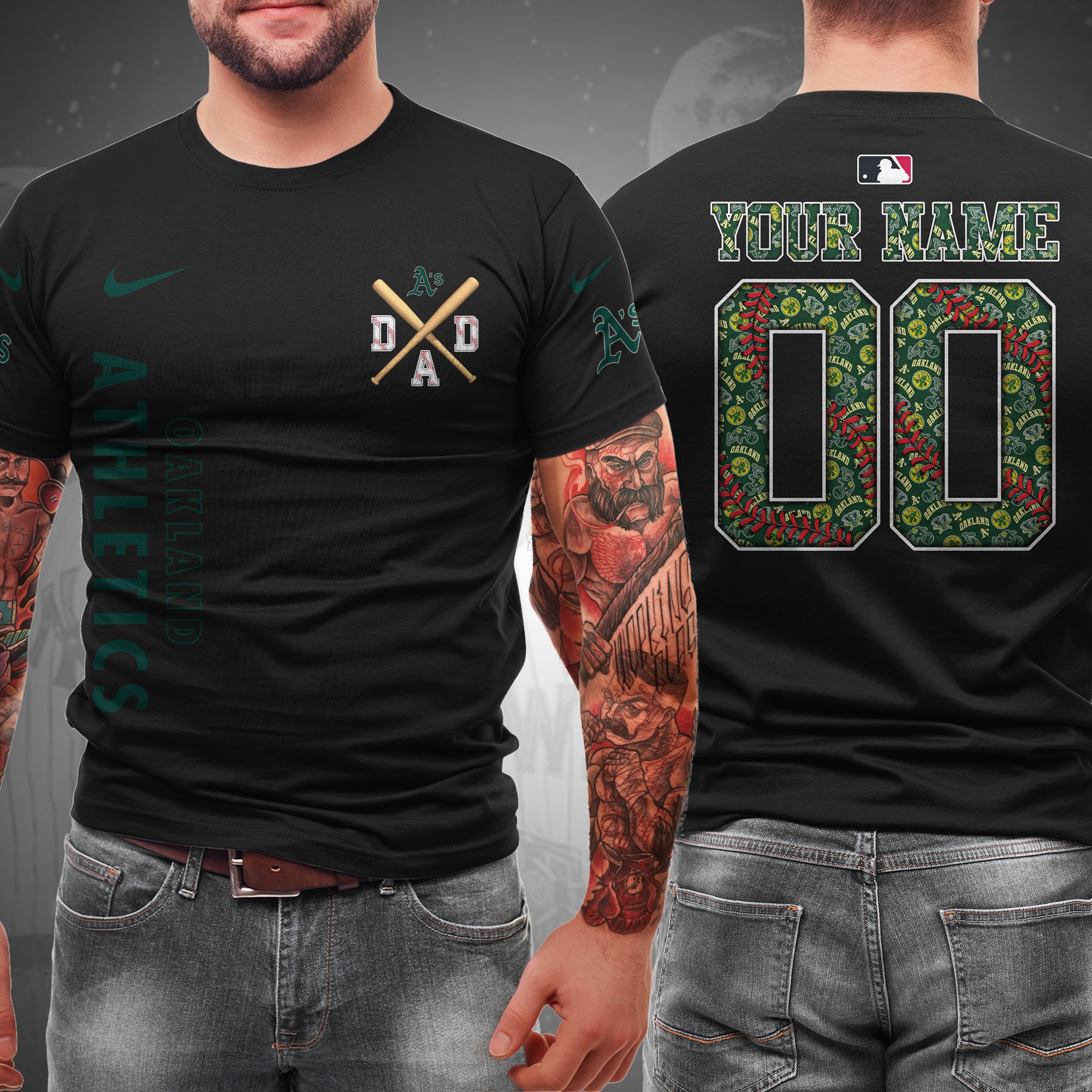 Oakland Athletics T-shirt Custom Name And Number, Sport Team Shirt, Gifts For Dad ETRG-05132208