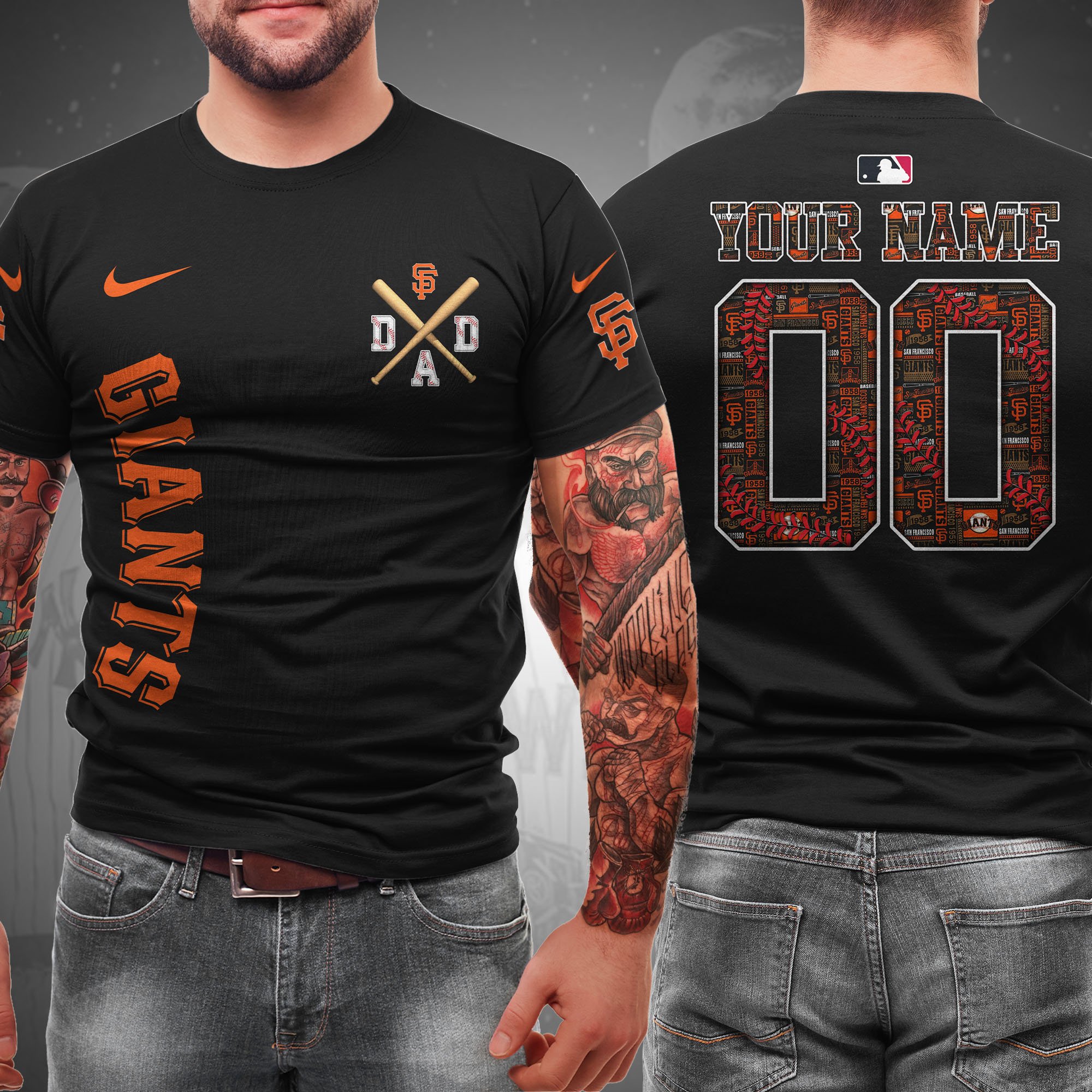 San Francisco Giants T-shirt Custom Name And Number, Sport Team Shirt, Gifts For Dad ETRG-05132208