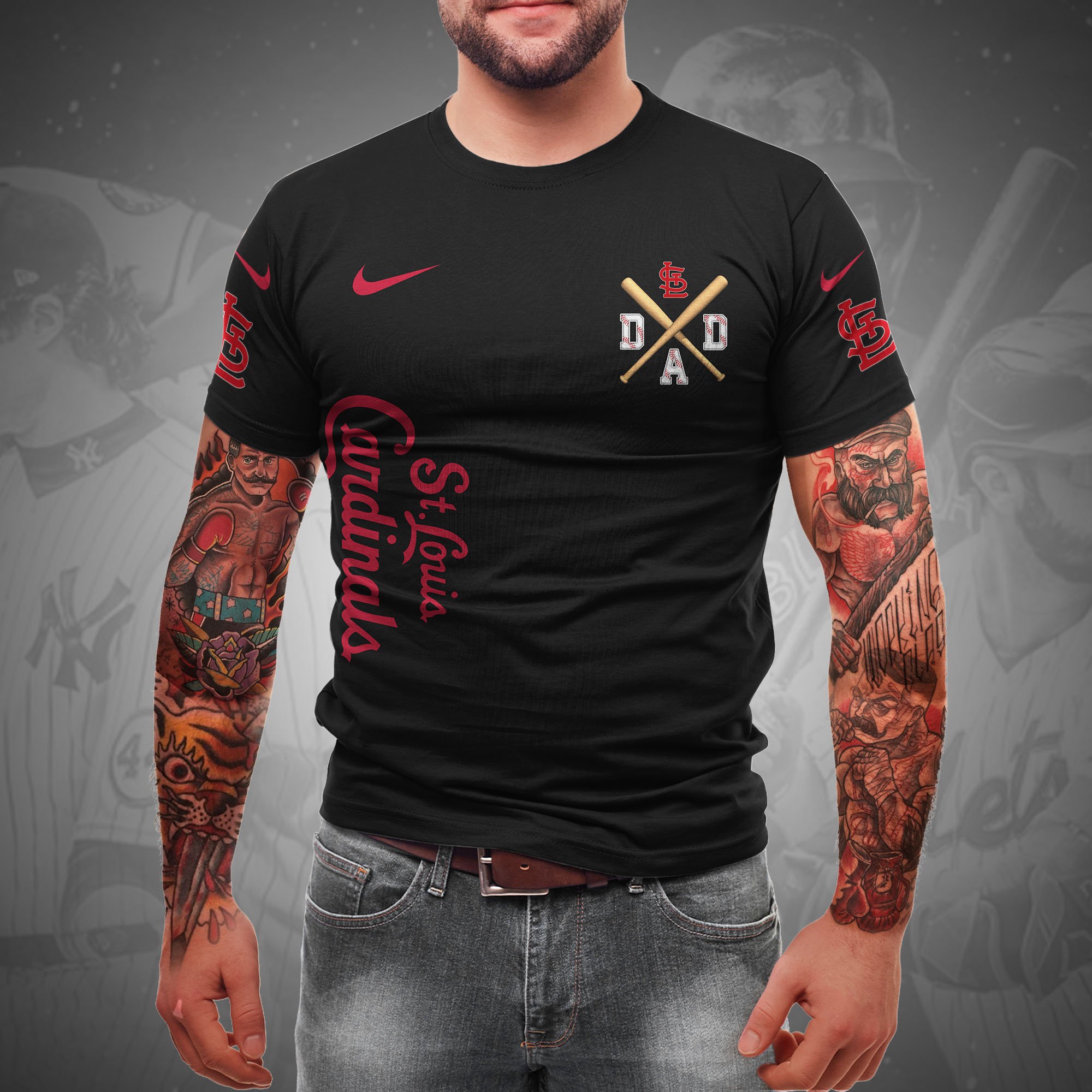 Alternative view of St. Louis Cardinals T-shirt Custom Name And Number, Sport Team Shirt, Gifts For Dad ETRG-05132208