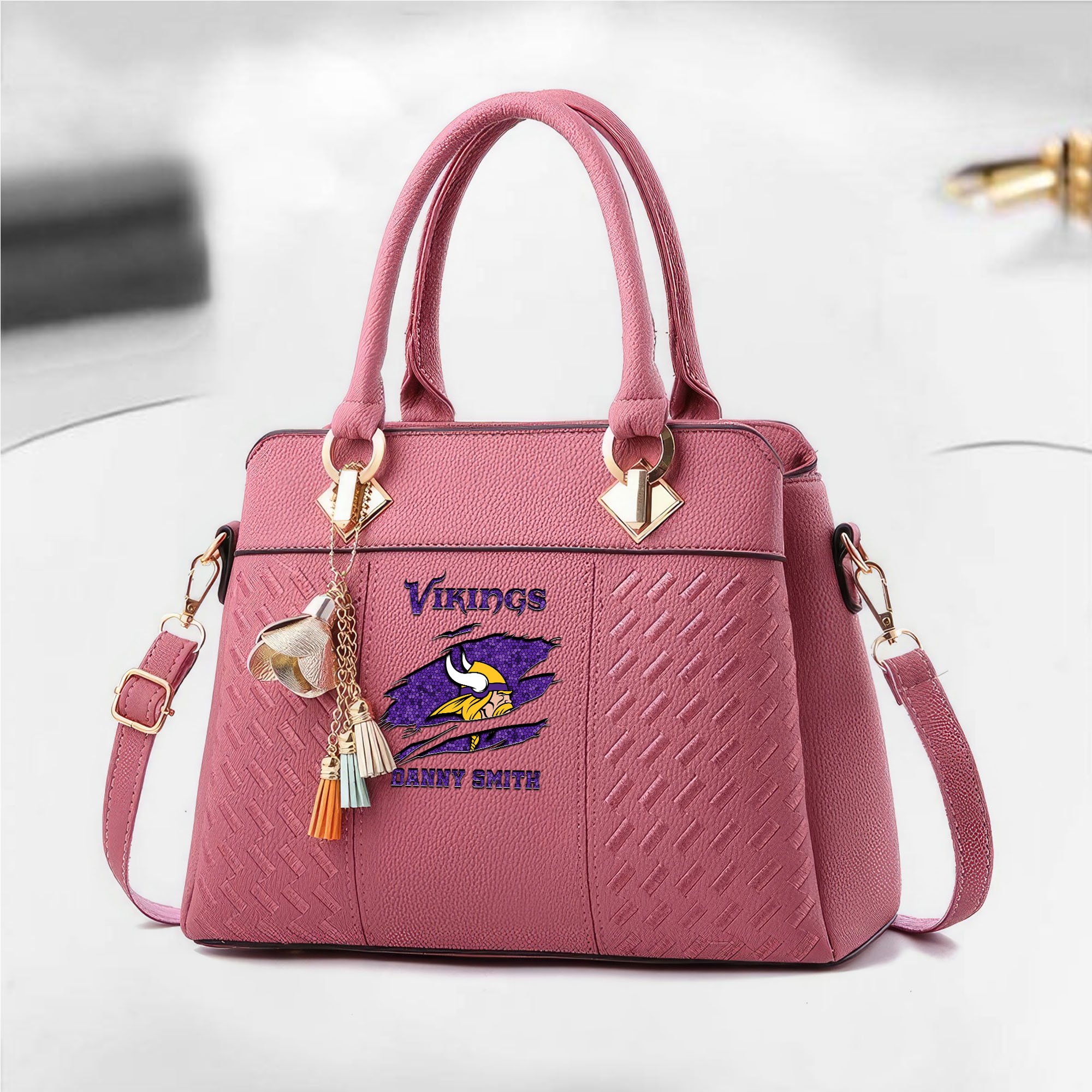 Alternative view of Minnesota Vikings Deluxe Handbag For Women 2025 Versions, Sport Deluxe Handbag, Mother's Day Gift EHIVM-05152221
