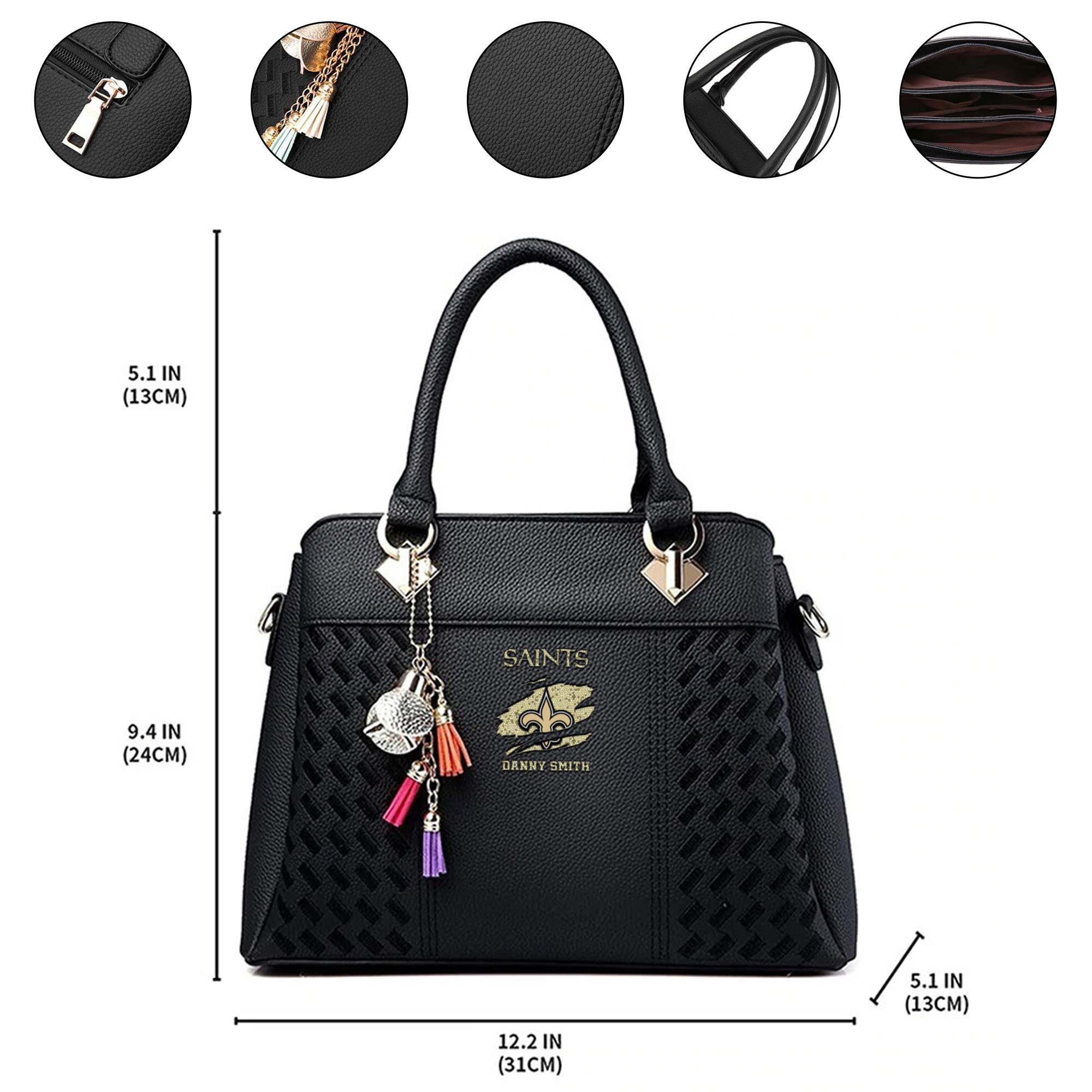 New Orleans Saints Deluxe Handbag For Women 2025 Versions, Sport Deluxe Handbag, Mother's Day Gift EHIVM-05152221 - Image 9