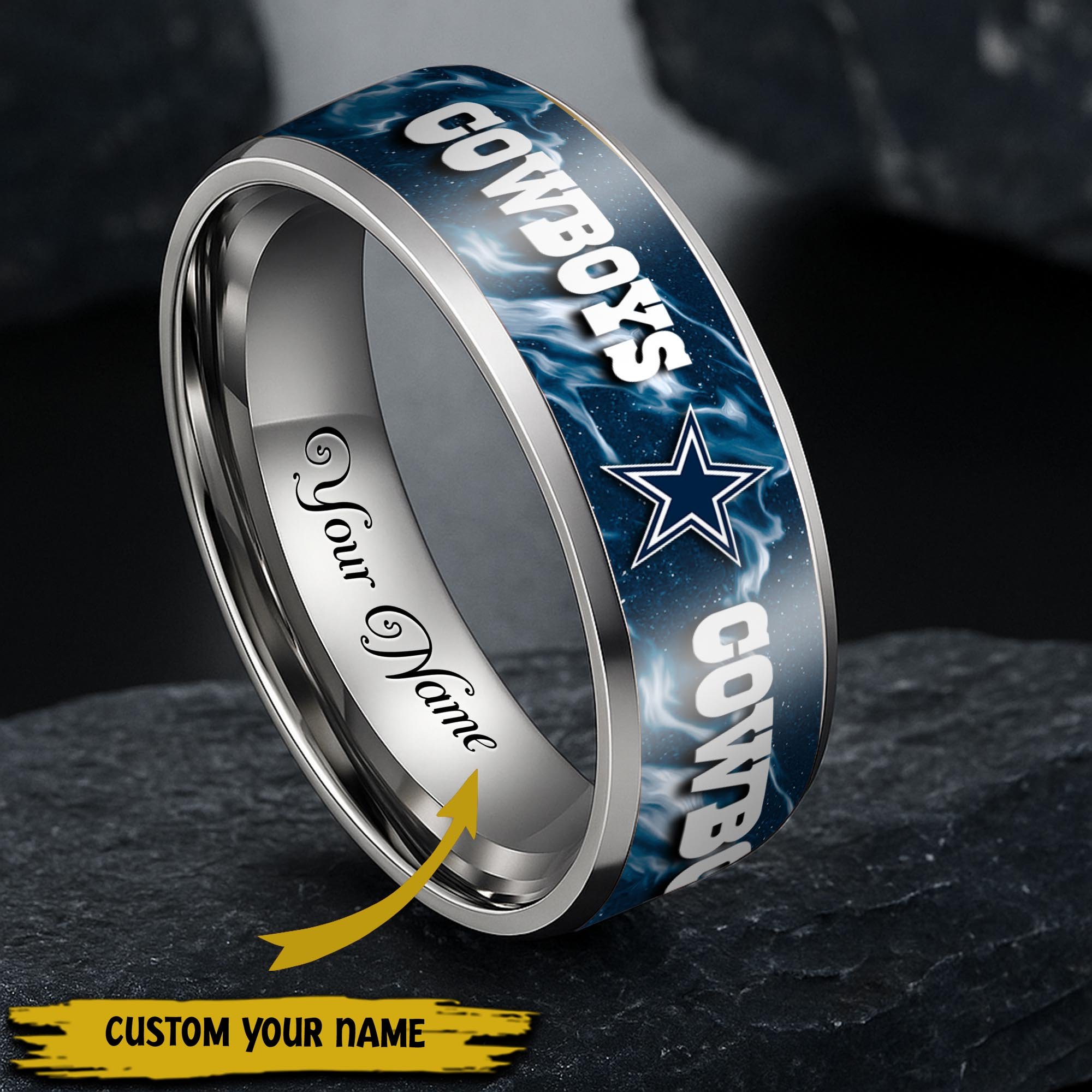 Dallas Cowboys Stainless Steel Rings Comes With Box 2025 versions, Gifts For Fan EHIVM-05132196