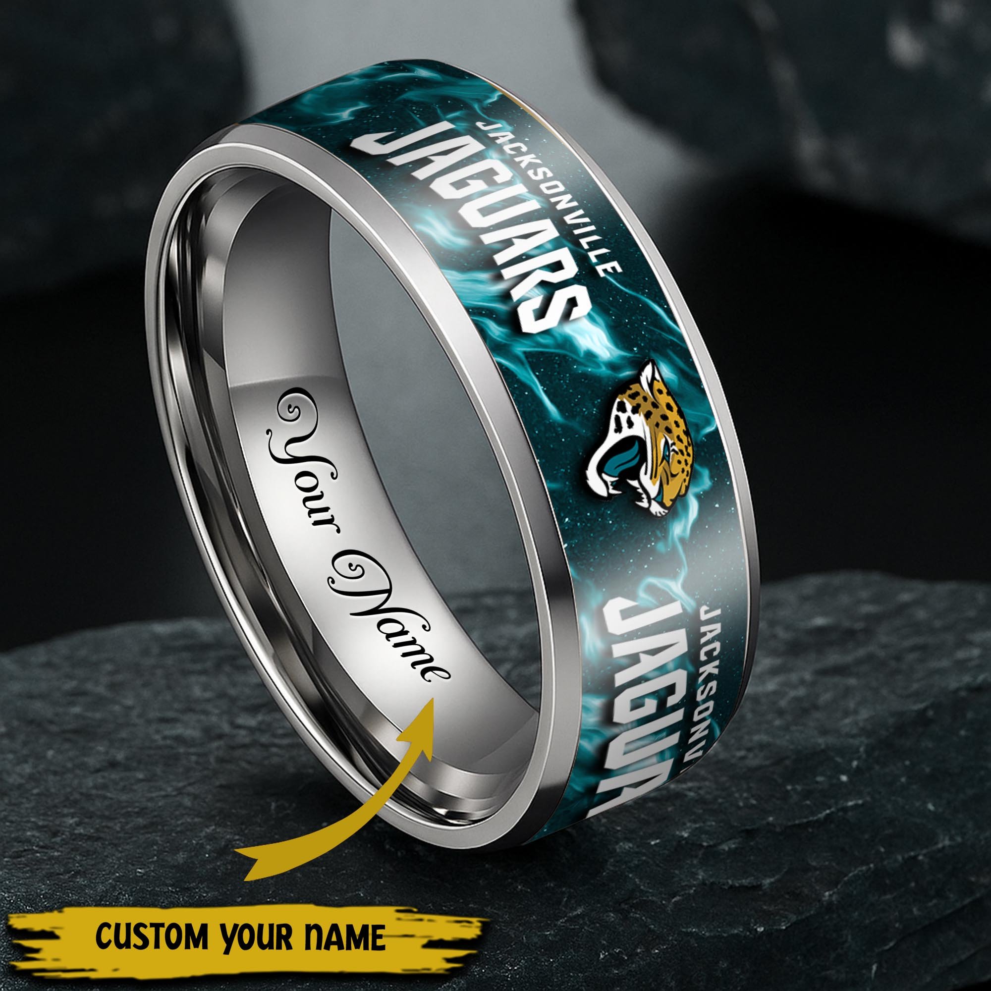 Jacksonville Jaguars Stainless Steel Rings Comes With Box 2025 versions, Gifts For Fan EHIVM-05132196