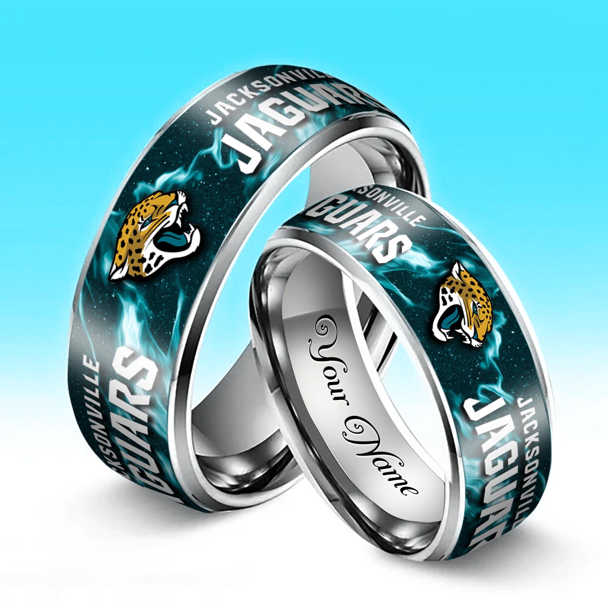 Alternative view of Jacksonville Jaguars Stainless Steel Rings Comes With Box 2025 versions, Gifts For Fan EHIVM-05132196