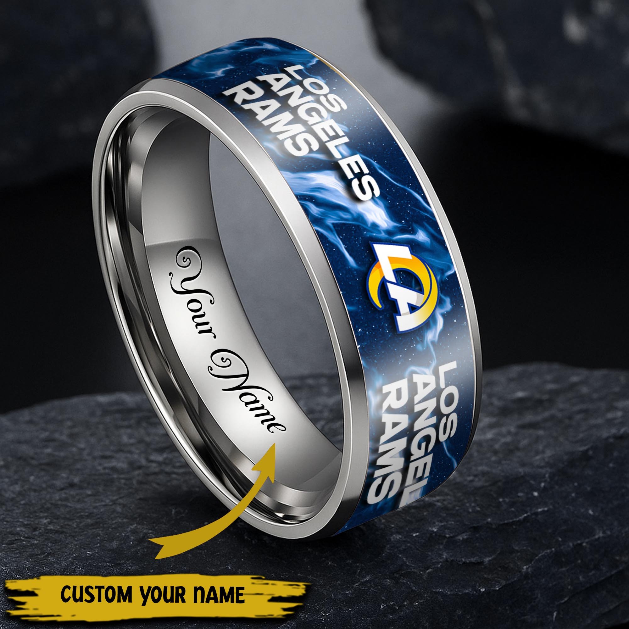 Los Angeles Rams Stainless Steel Rings Comes With Box 2025 versions, Gifts For Fan EHIVM-05132196