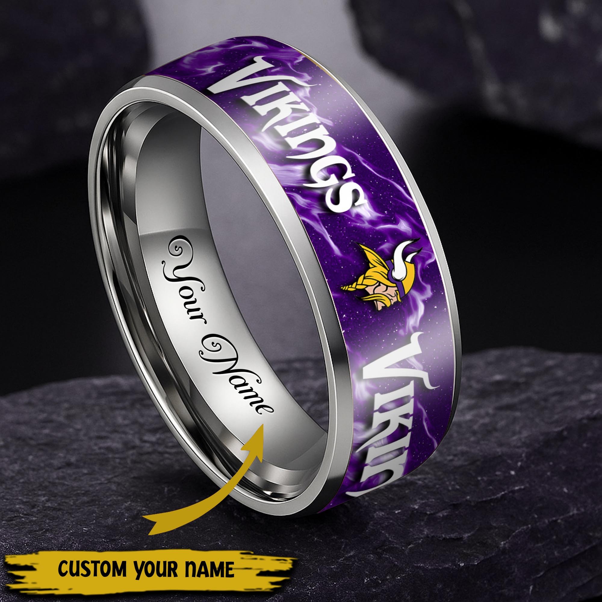 Minnesota Vikings Stainless Steel Rings Comes With Box 2025 versions, Gifts For Fan EHIVM-05132196