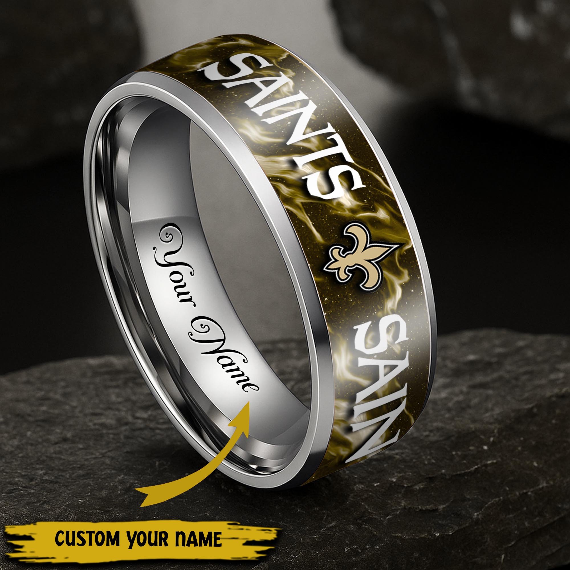 New Orleans Saints Stainless Steel Rings Comes With Box 2025 versions, Gifts For Fan EHIVM-05132196