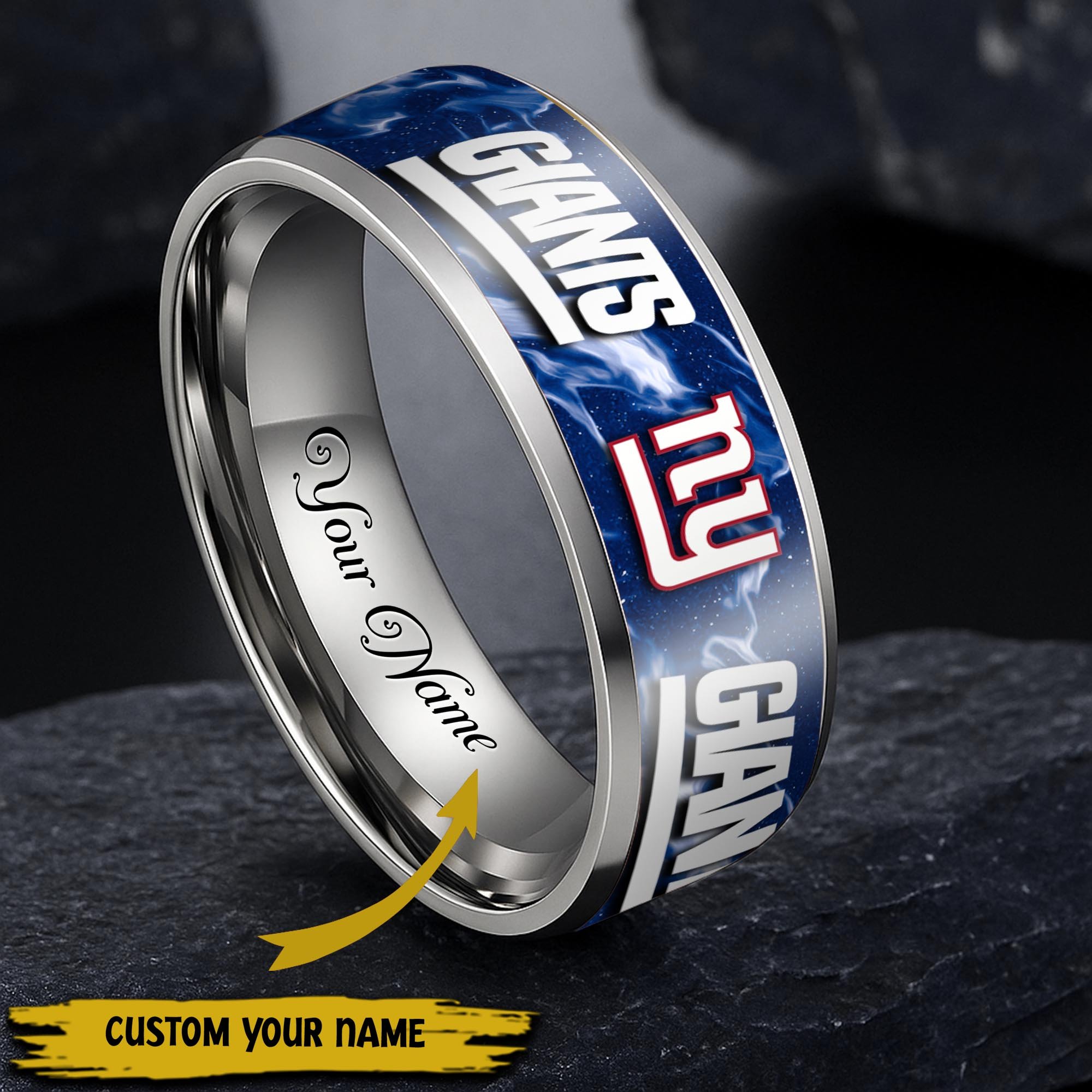 New York Giants Stainless Steel Rings Comes With Box 2025 versions, Gifts For Fan EHIVM-05132196