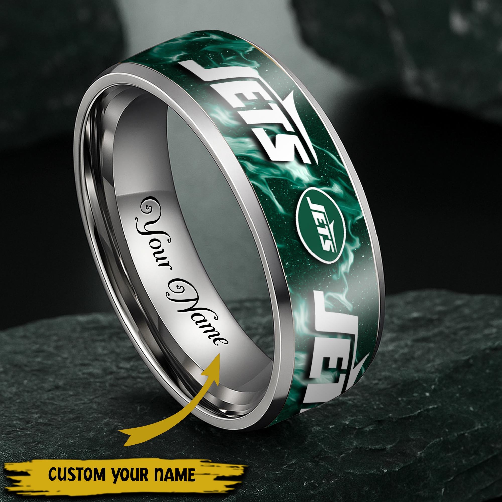 New York Jets Stainless Steel Rings Comes With Box 2025 versions, Gifts For Fan EHIVM-05132196