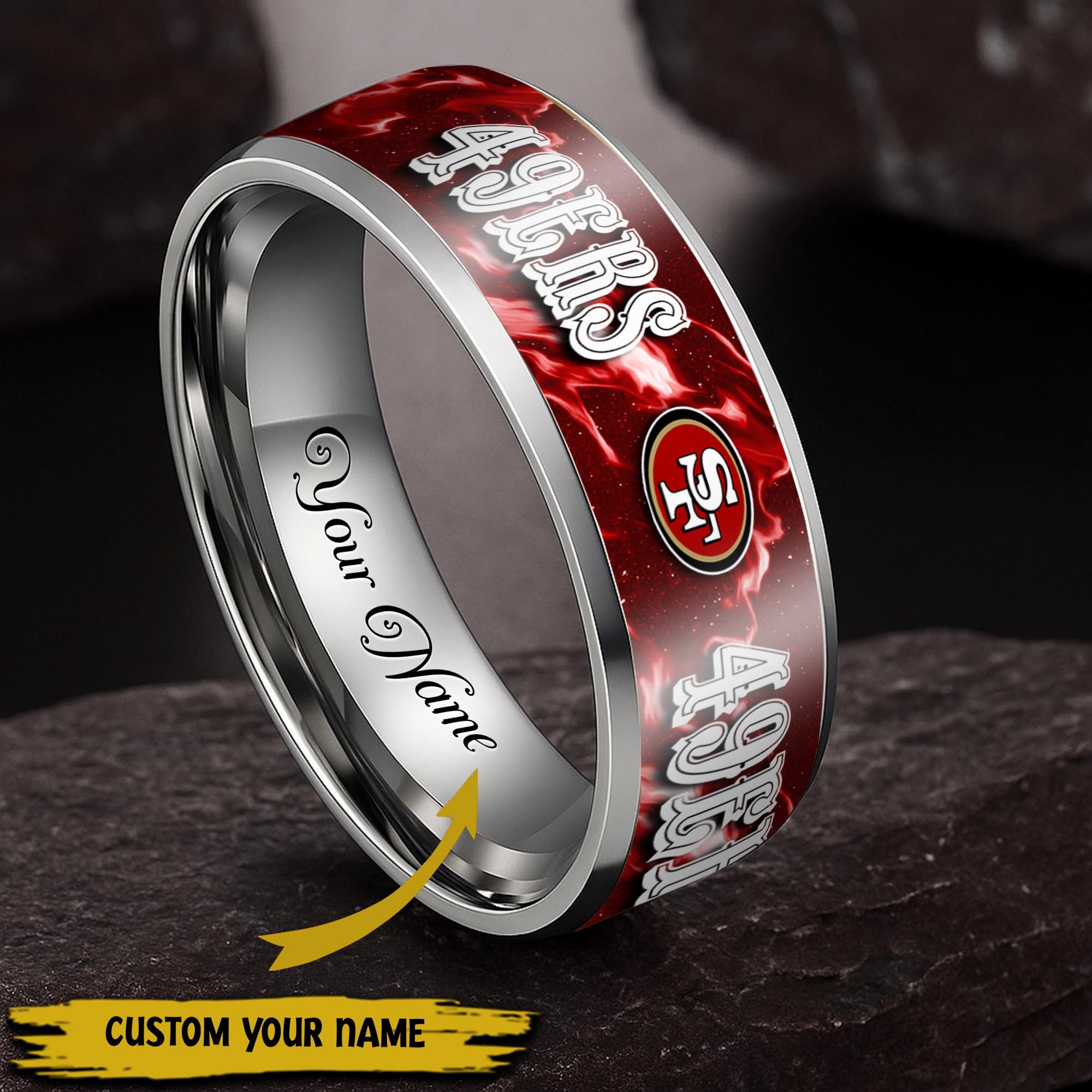 San Francisco 49ers Stainless Steel Rings Comes With Box 2025 versions, Gifts For Fan EHIVM-05132196