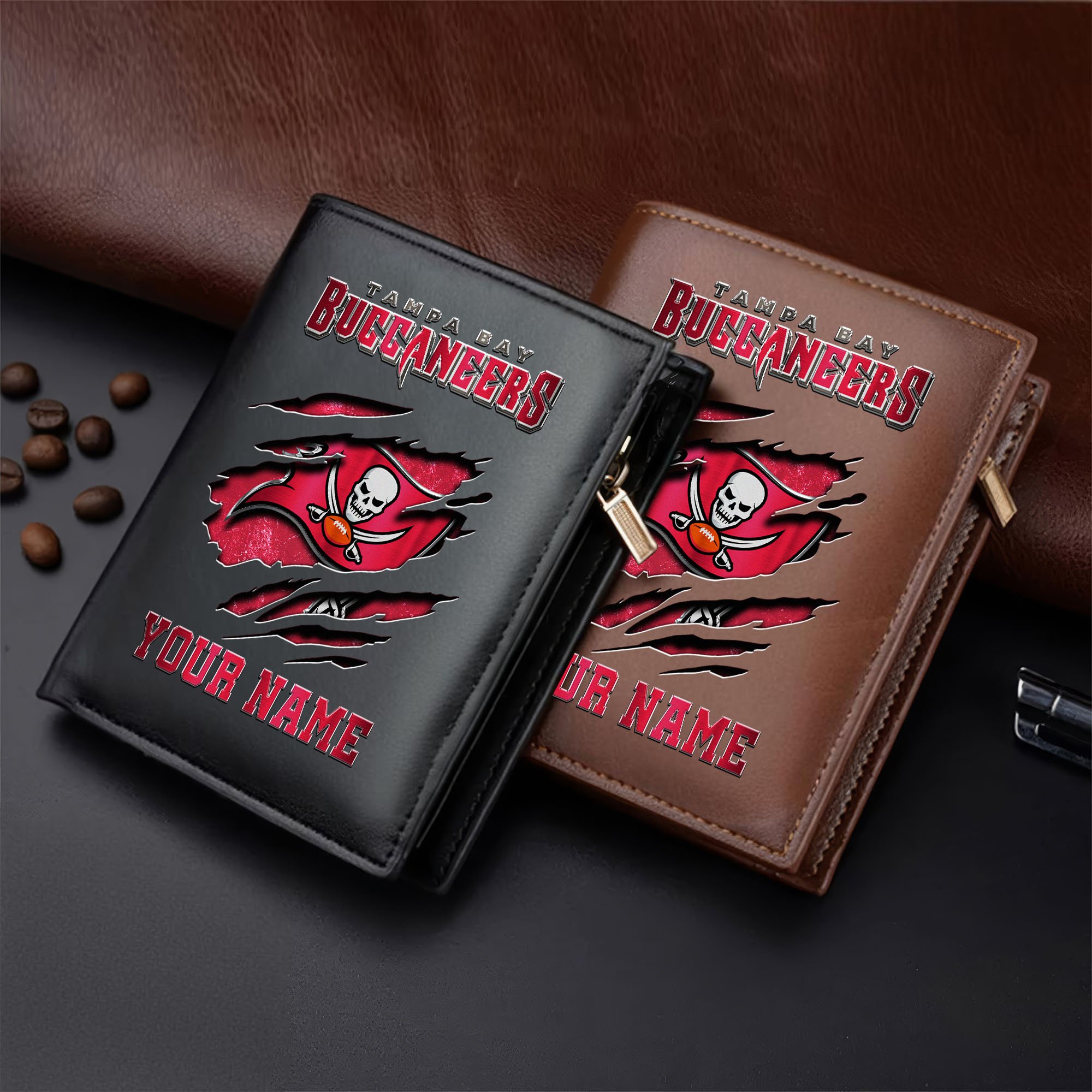 Tampa Bay Buccaneers Men Wallet Custom Your Name, Football Team Men Wallet For Fans, Gifts For Football Lovers  EHIVM-05152222
