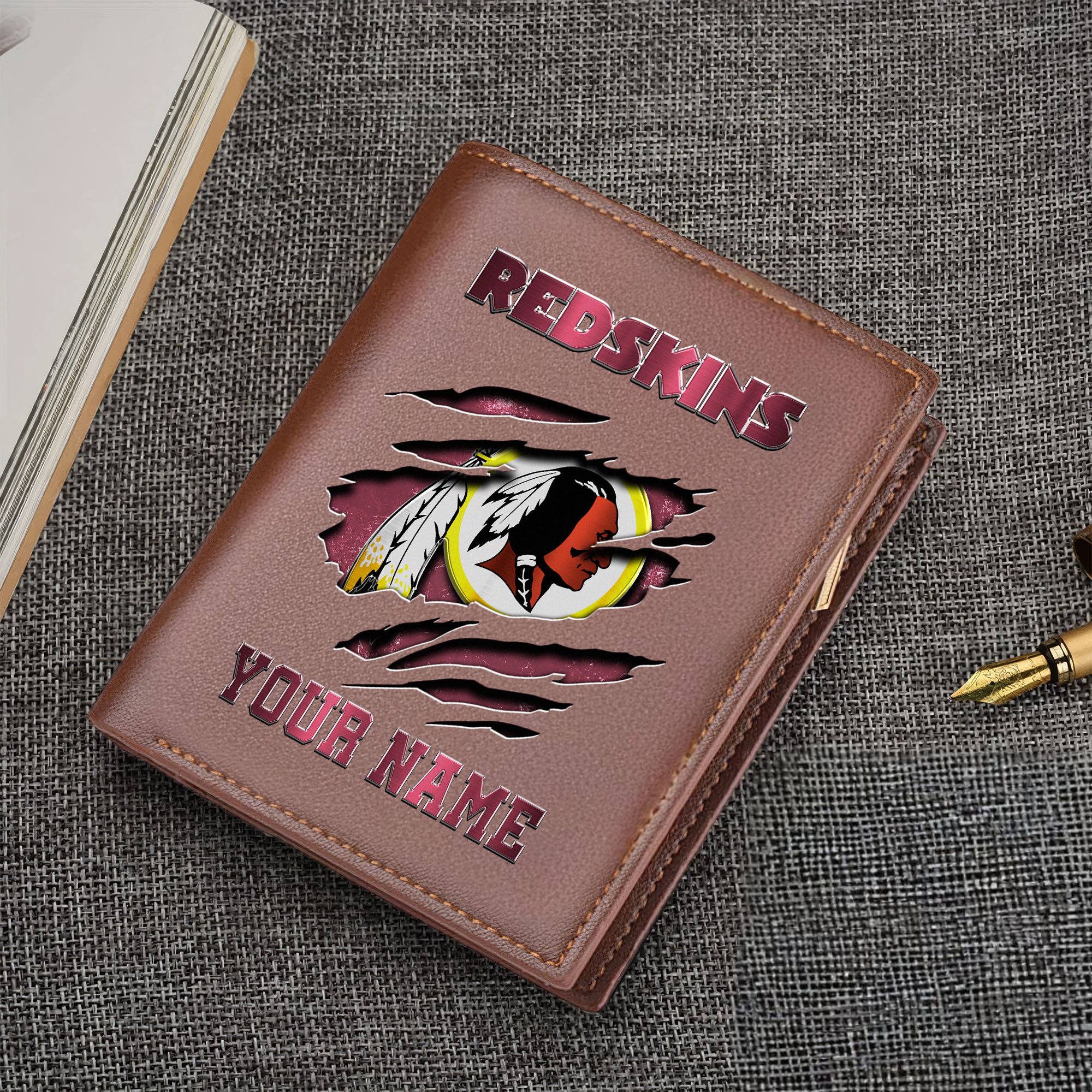 Washington Redskins Men Wallet Custom Your Name, Football Team Men Wallet For Fans, Gifts For Football Lovers EHIVM-05152222 - Image 8