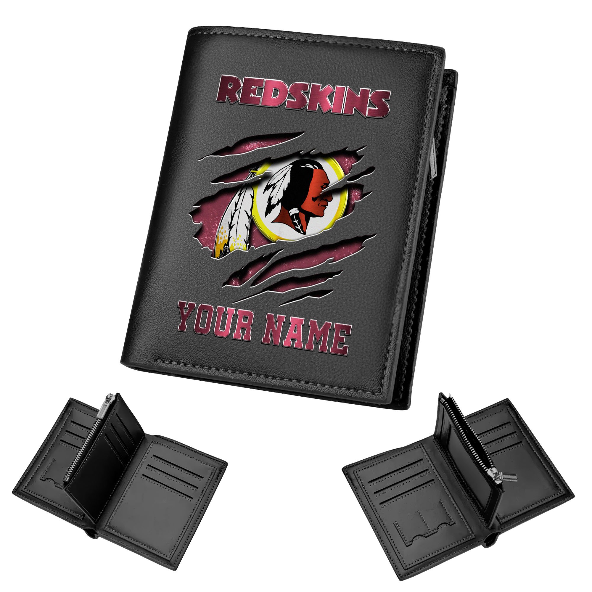 Washington Redskins Men Wallet Custom Your Name, Football Team Men Wallet For Fans, Gifts For Football Lovers EHIVM-05152222 - Image 9