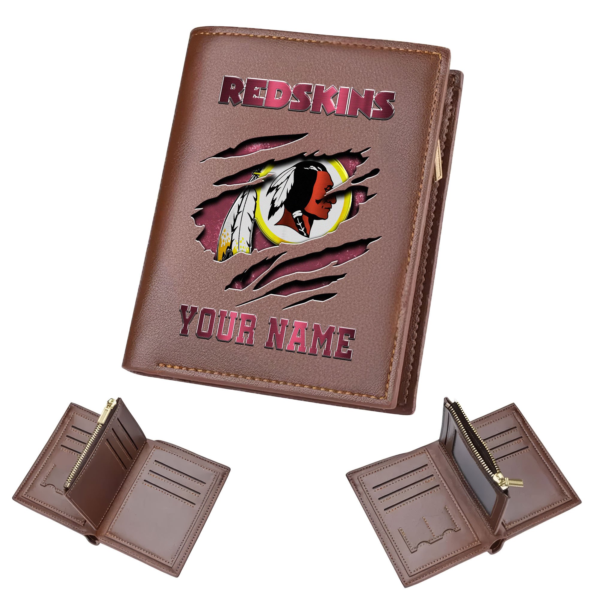 Washington Redskins Men Wallet Custom Your Name, Football Team Men Wallet For Fans, Gifts For Football Lovers EHIVM-05152222 - Image 10
