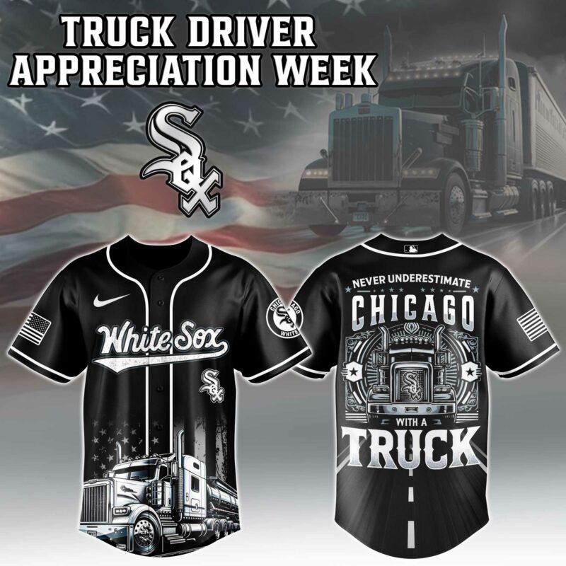 Alternative view of Chicago White Sox  MLB X Nation Truck Driver Appreciation Week Limited Edition Jersey 2025 