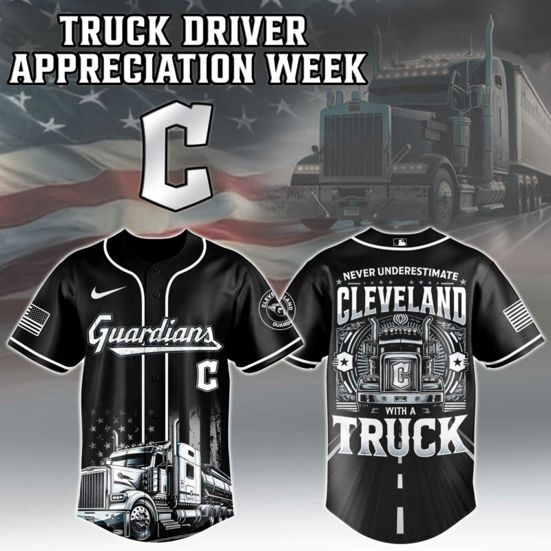 Alternative view of Cleveland Guardians  MLB X Nation Truck Driver Appreciation Week Limited Edition Jersey 2025 
