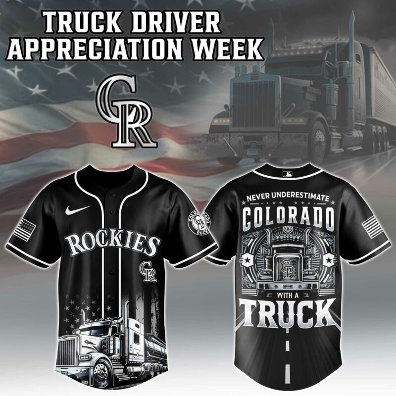 Alternative view of Colorado Rockies  MLB X Nation Truck Driver Appreciation Week Limited Edition Jersey 2025 
