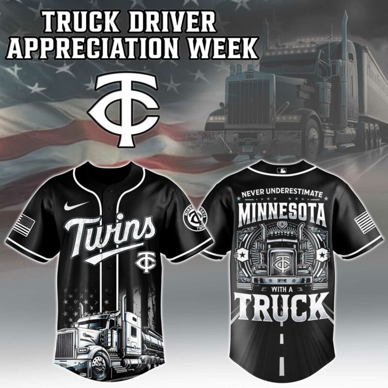 Alternative view of Minnesota Twins  MLB X Nation Truck Driver Appreciation Week Limited Edition Jersey 2025 