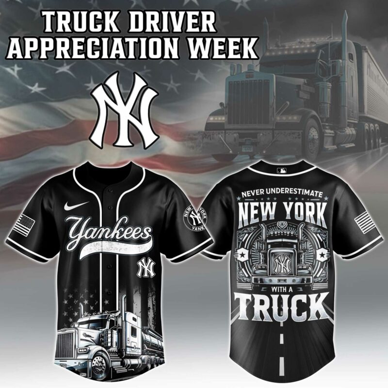 Alternative view of New York Yankees  MLB X Nation Truck Driver Appreciation Week Limited Edition Jersey 2025 