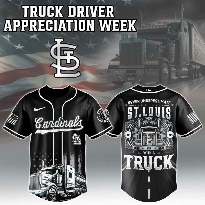 Alternative view of St.Louis Cardinals  MLB X Nation Truck Driver Appreciation Week Limited Edition Jersey 2025 