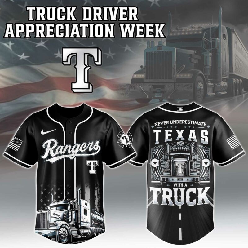 Alternative view of Texas Rangers  MLB X Nation Truck Driver Appreciation Week Limited Edition Jersey 2025 