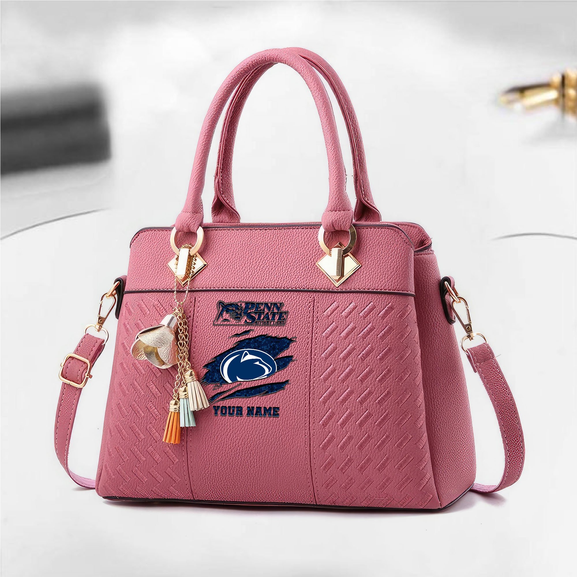Alternative view of Penn State Nittany Lions Deluxe Handbag For Women Custom Your Name 2025 Versions, Sport Deluxe Handbag EHIVM-05222308A