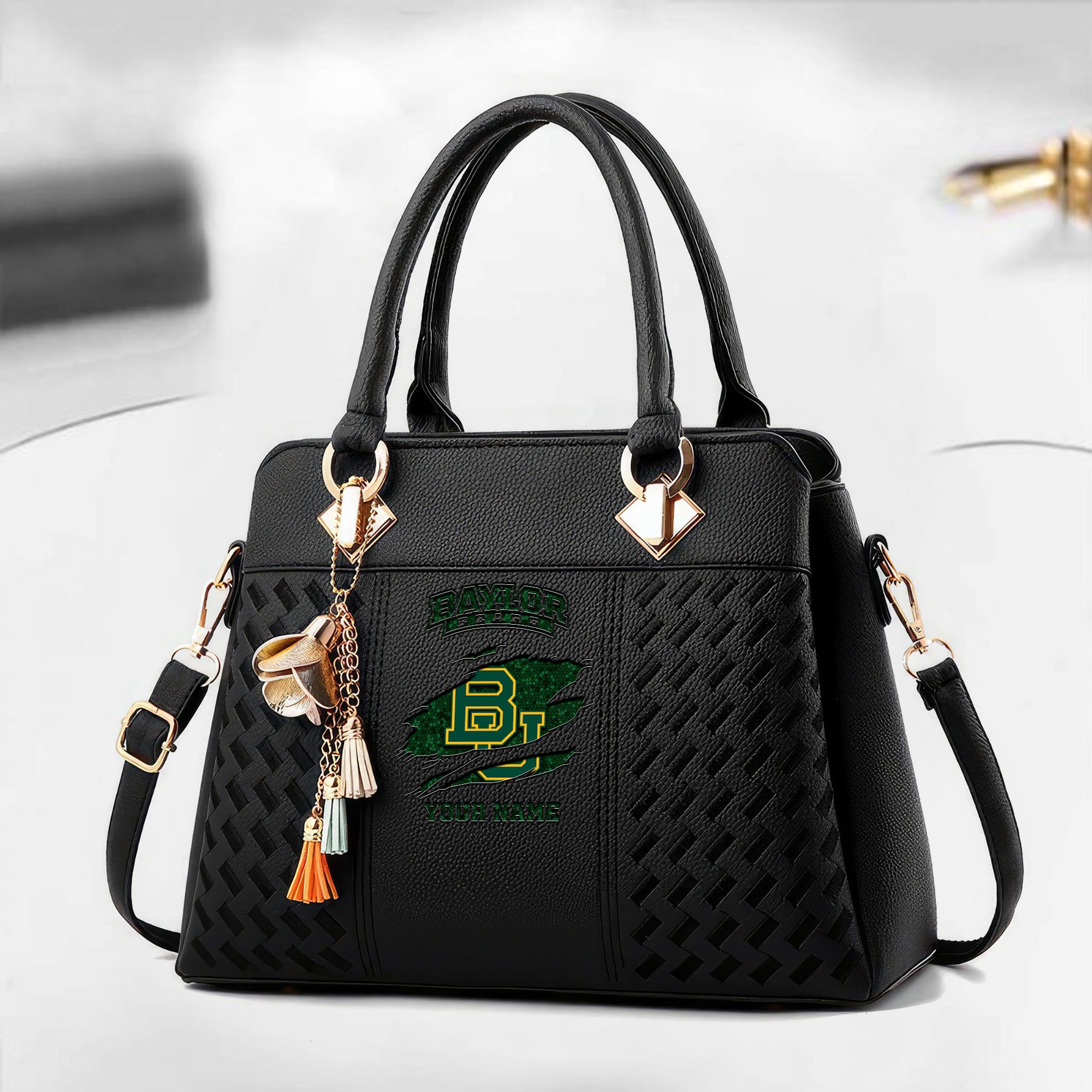 Baylor Bears Deluxe Handbag For Women Custom Your Name 2025 Versions, Sport Deluxe Handbag EHIVM-05222308A