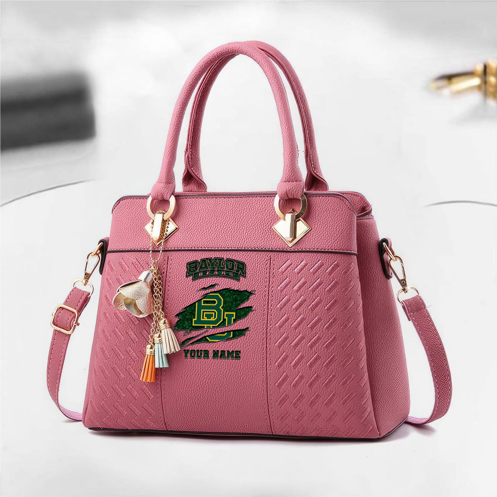 Alternative view of Baylor Bears Deluxe Handbag For Women Custom Your Name 2025 Versions, Sport Deluxe Handbag EHIVM-05222308A