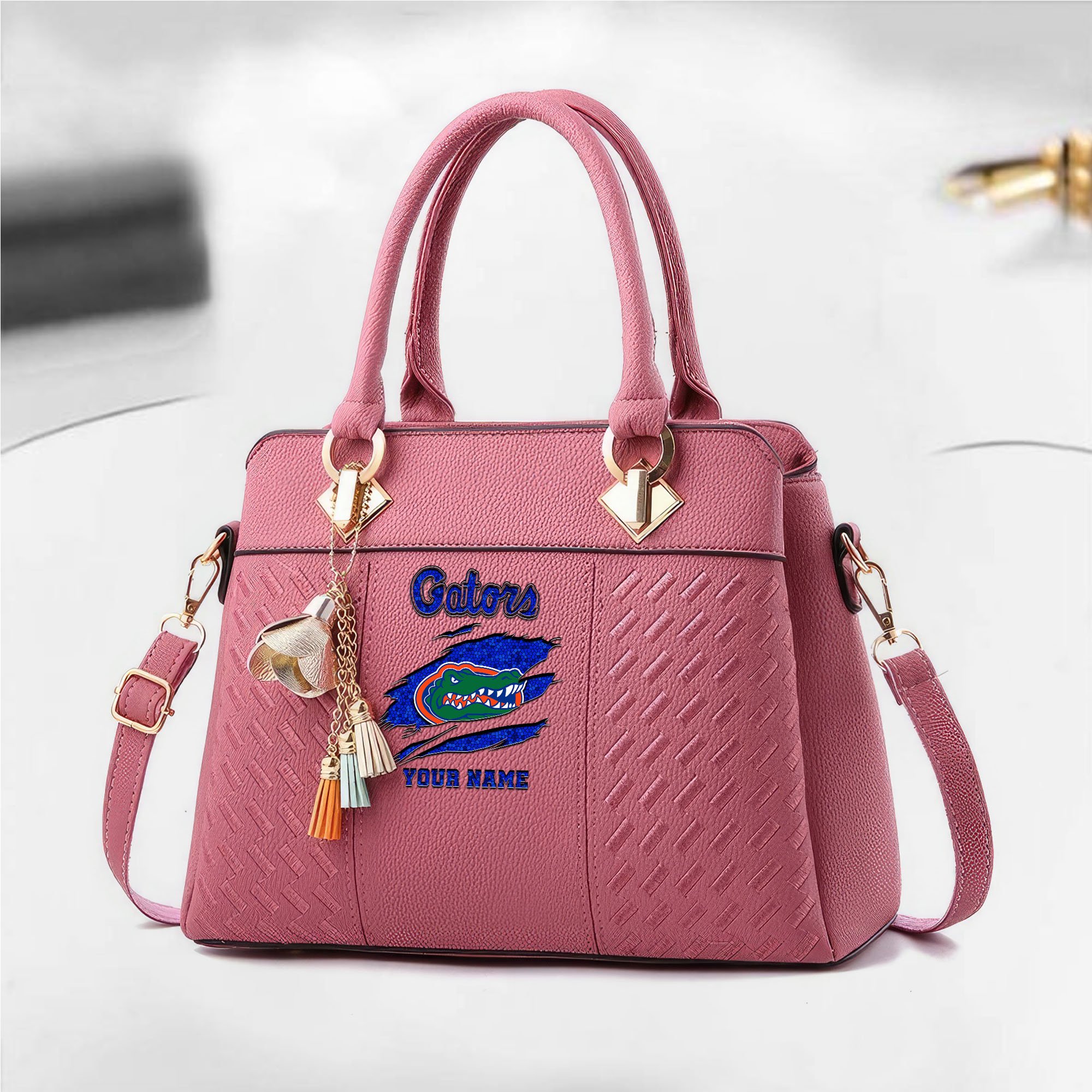 Alternative view of Florida Gators Deluxe Handbag For Women Custom Your Name 2025 Versions, Sport Deluxe Handbag EHIVM-05222308A