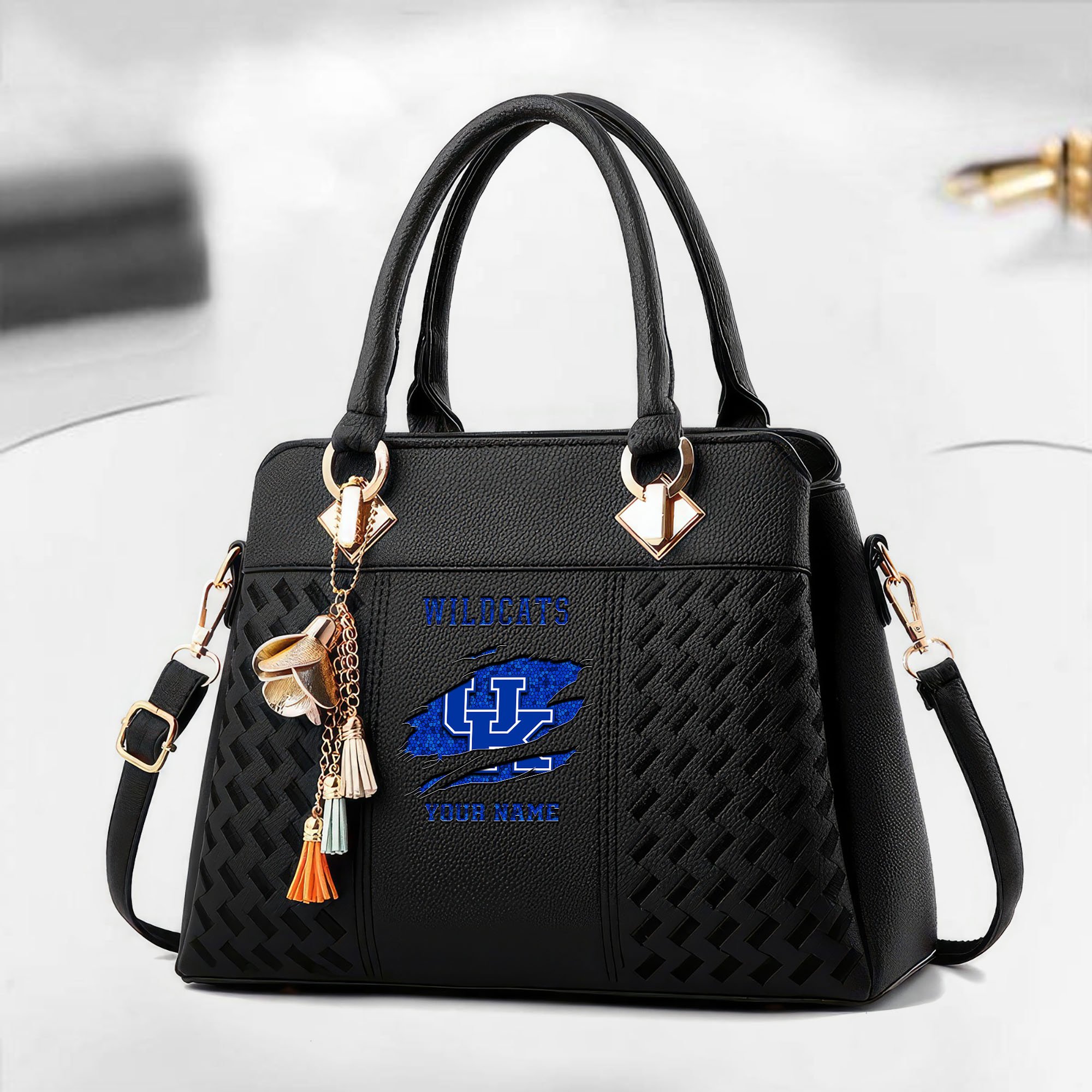 Kentucky Wildcats Deluxe Handbag For Women Custom Your Name 2025 Versions, Sport Deluxe Handbag EHIVM-05222308A