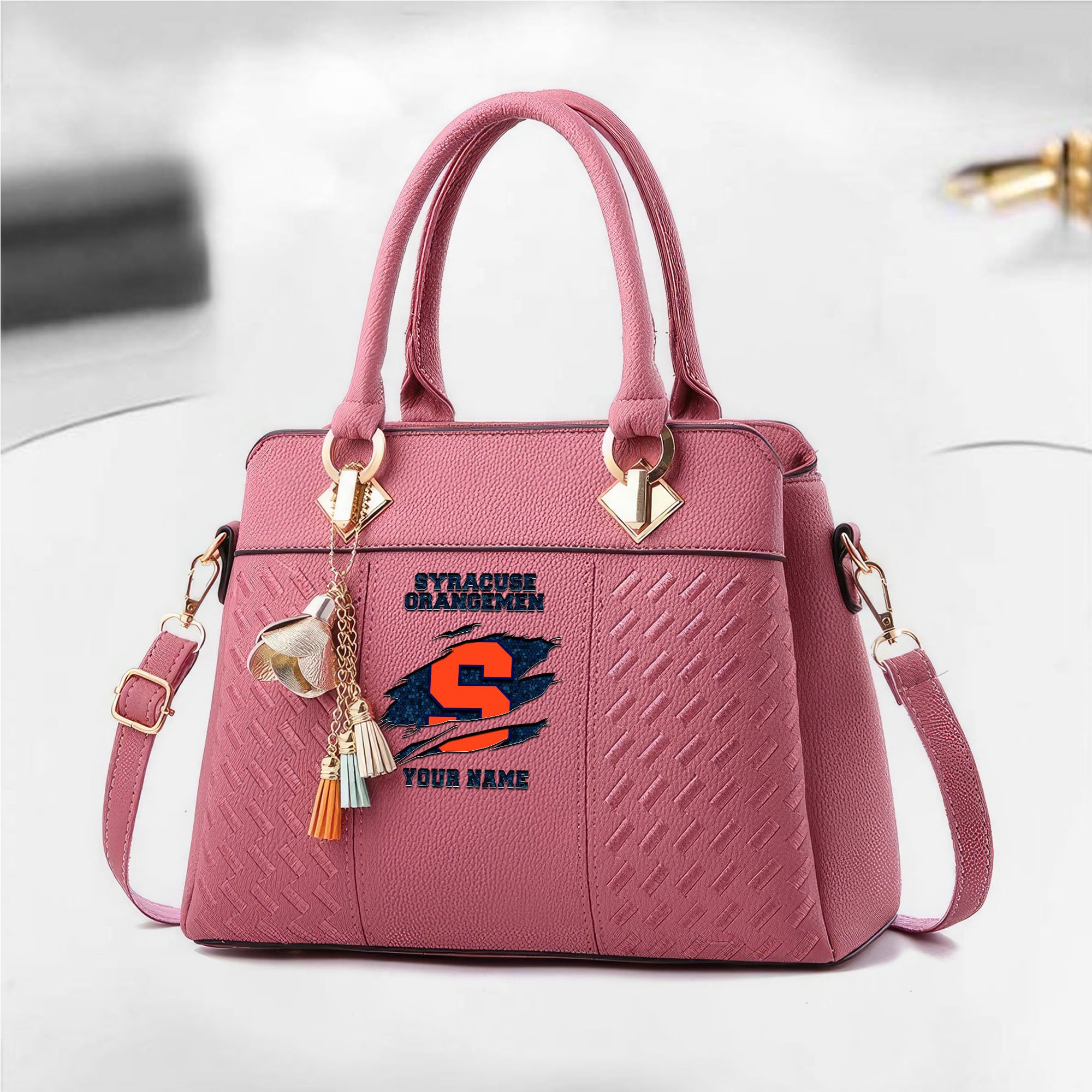 Alternative view of Syracuse Orange Deluxe Handbag For Women Custom Your Name 2025 Versions, Sport Deluxe Handbag EHIVM-05222308A