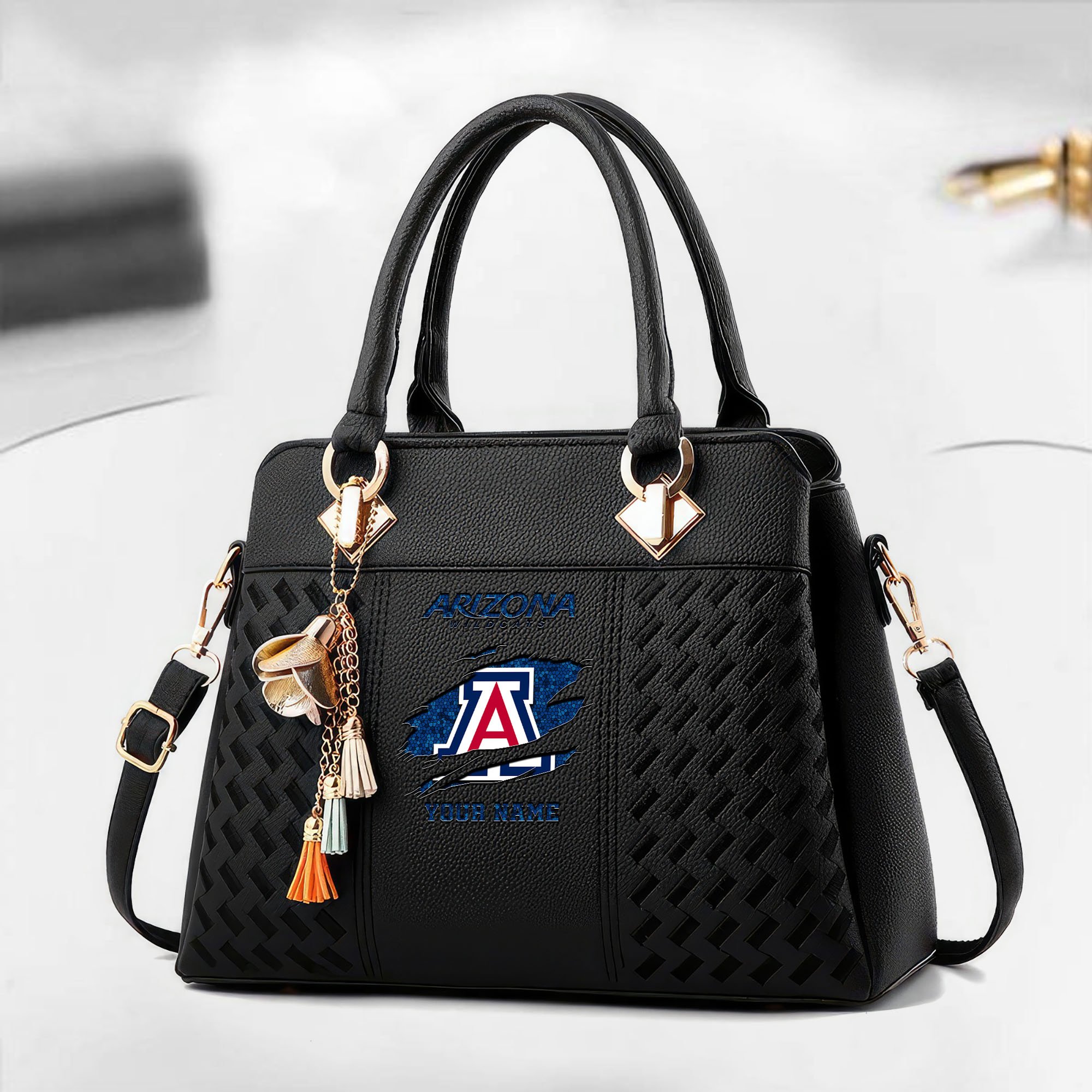 Arizona Wildcats Deluxe Handbag For Women Custom Your Name 2025 Versions, Sport Deluxe Handbag EHIVM-05222308A