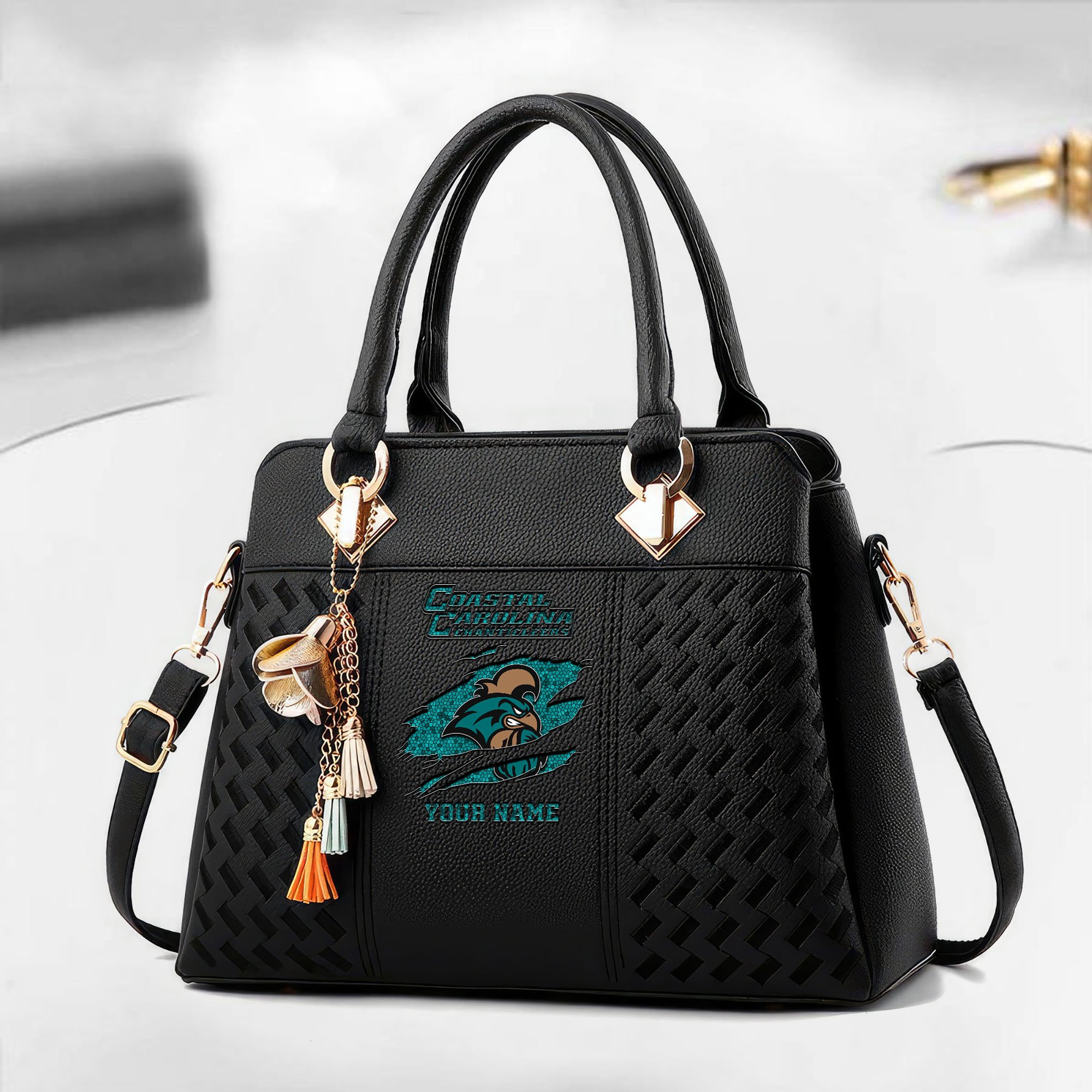 Coastal Carolina Chanticleers Deluxe Handbag For Women Custom Your Name 2025 Versions, Sport Deluxe Handbag EHIVM-05222308A