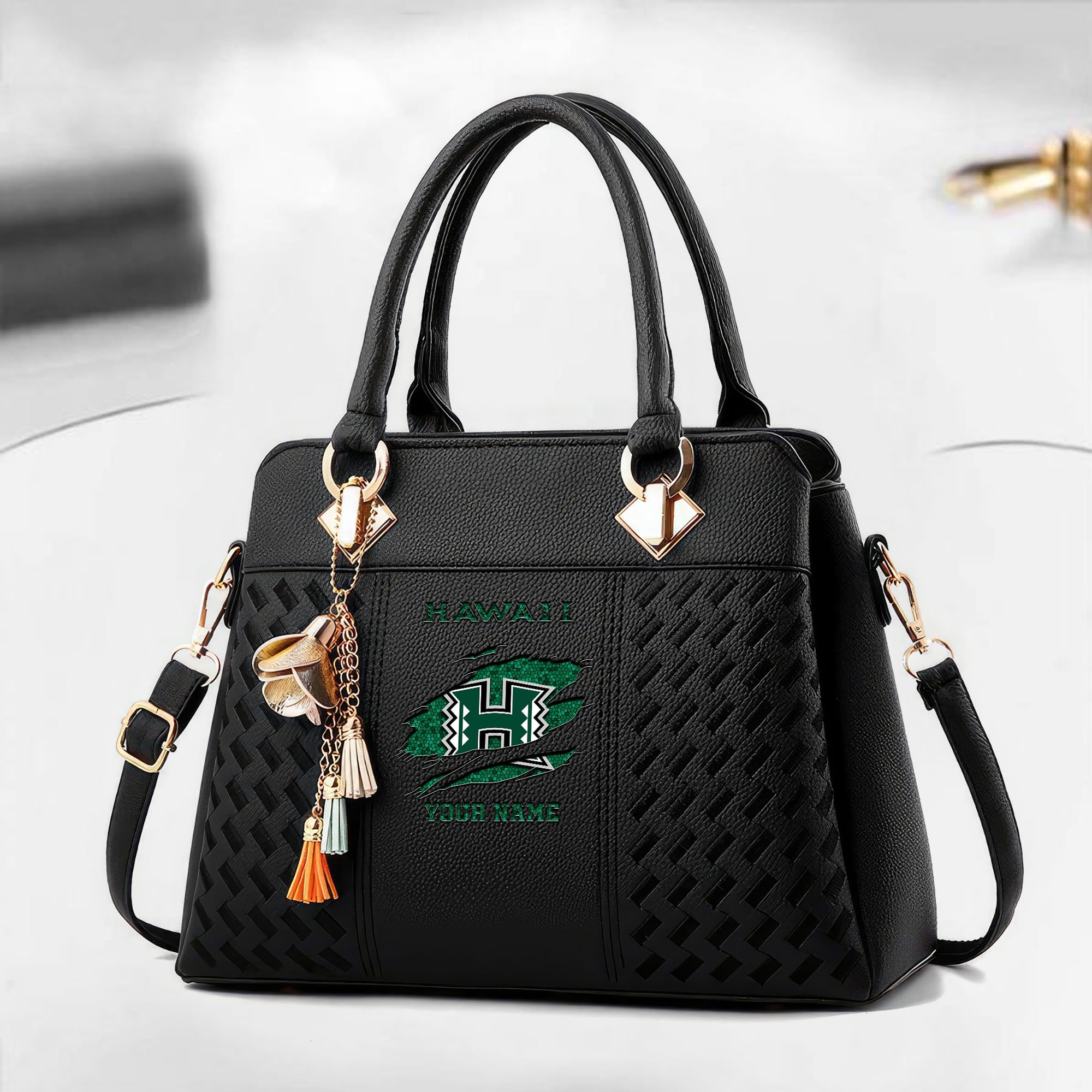 Hawaii Rainbow Warriors Deluxe Handbag For Women Custom Your Name 2025 Versions, Sport Deluxe Handbag EHIVM-05222308A
