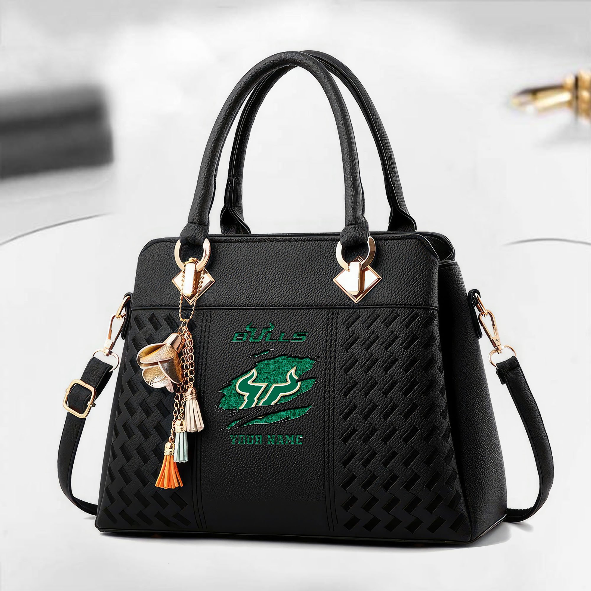 South Florida Bulls Deluxe Handbag For Women Custom Your Name 2025 Versions, Sport Deluxe Handbag EHIVM-05222308A