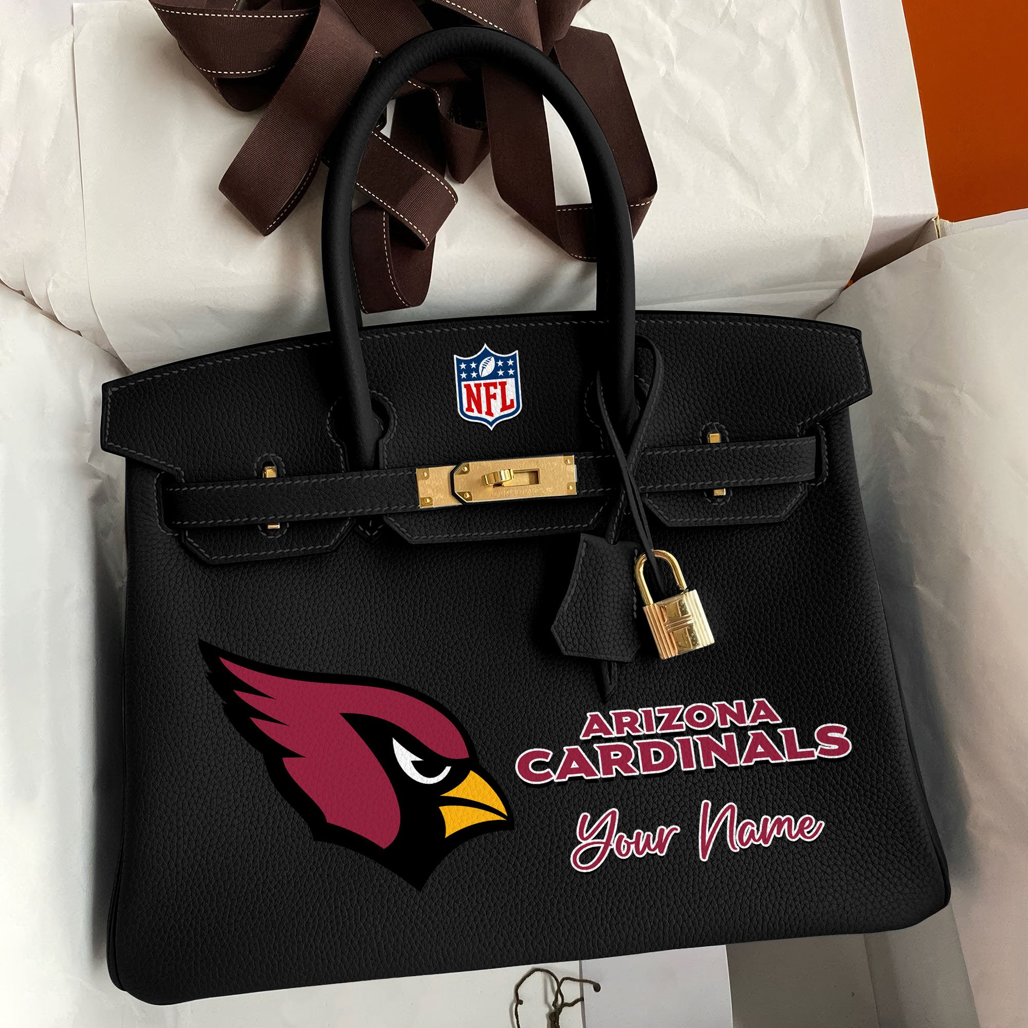 Arizona Cardinals Deluxe Handbag For Women Custom Your Name 2025 Versions, Sport Deluxe Handbag EHIVM-04011572N