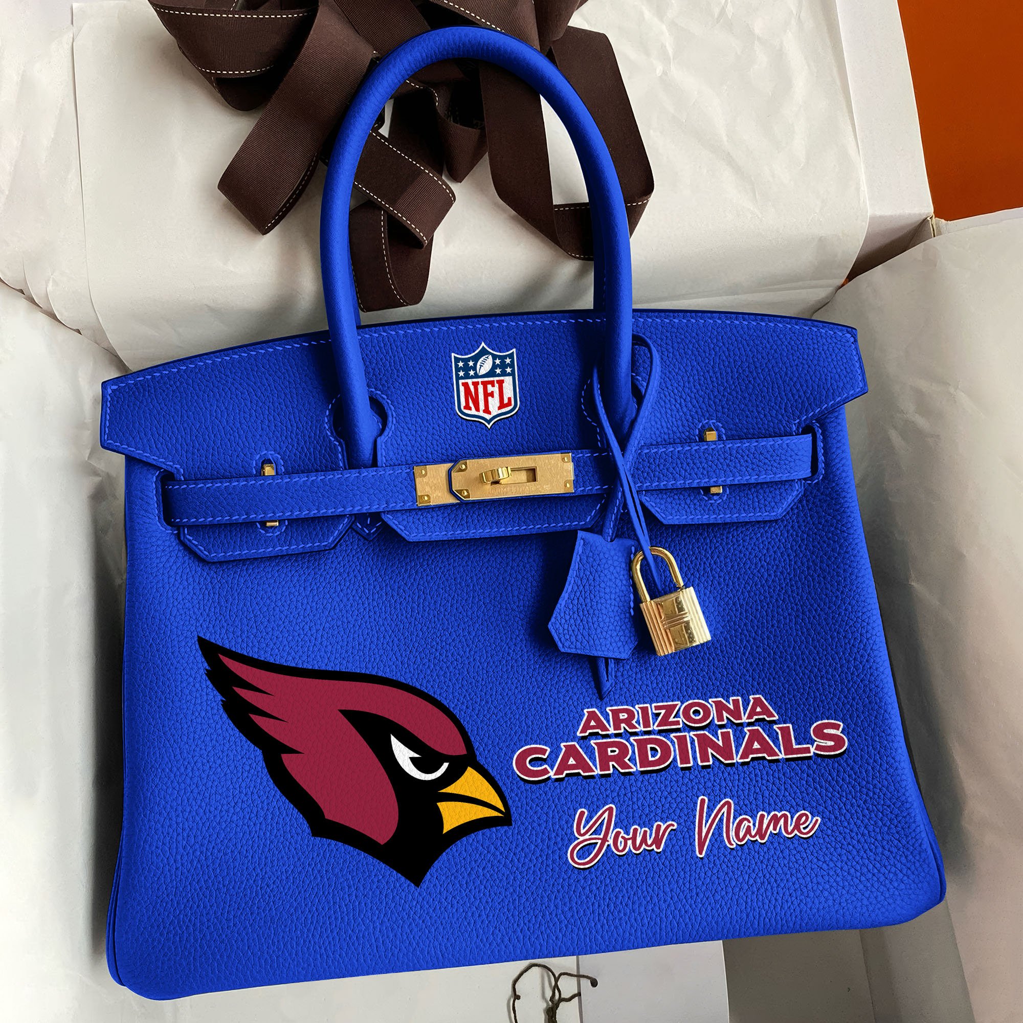 Alternative view of Arizona Cardinals Deluxe Handbag For Women Custom Your Name 2025 Versions, Sport Deluxe Handbag EHIVM-04011572N