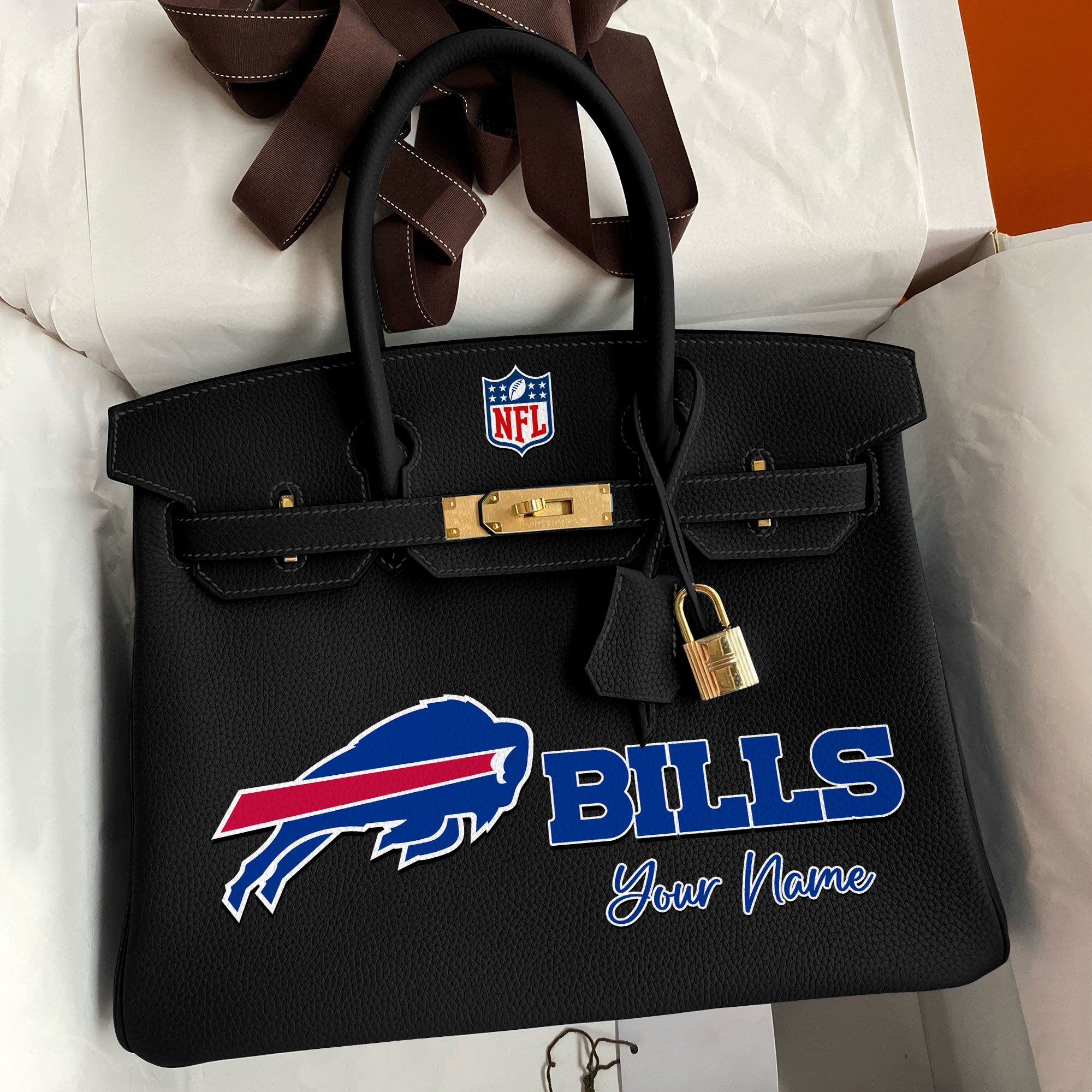 Buffalo Bills Deluxe Handbag For Women Custom Your Name 2025 Versions, Sport Deluxe Handbag EHIVM-04011572N