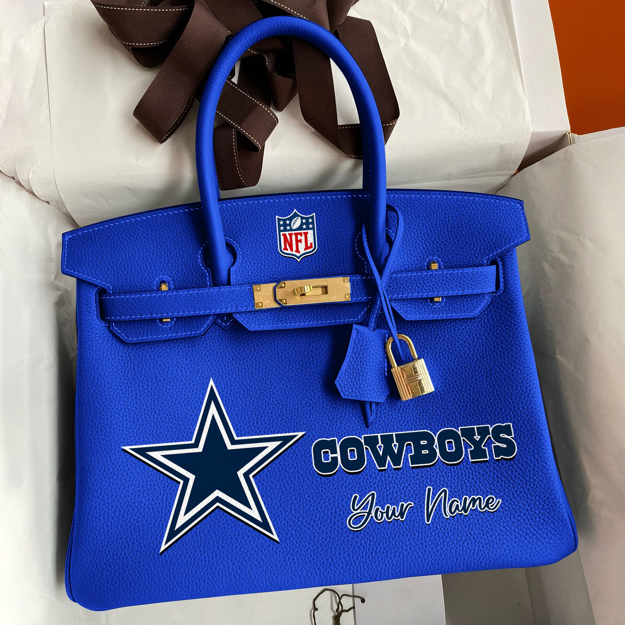 Alternative view of Dallas Cowboys Deluxe Handbag For Women Custom Your Name 2025 Versions, Sport Deluxe Handbag EHIVM-04011572N