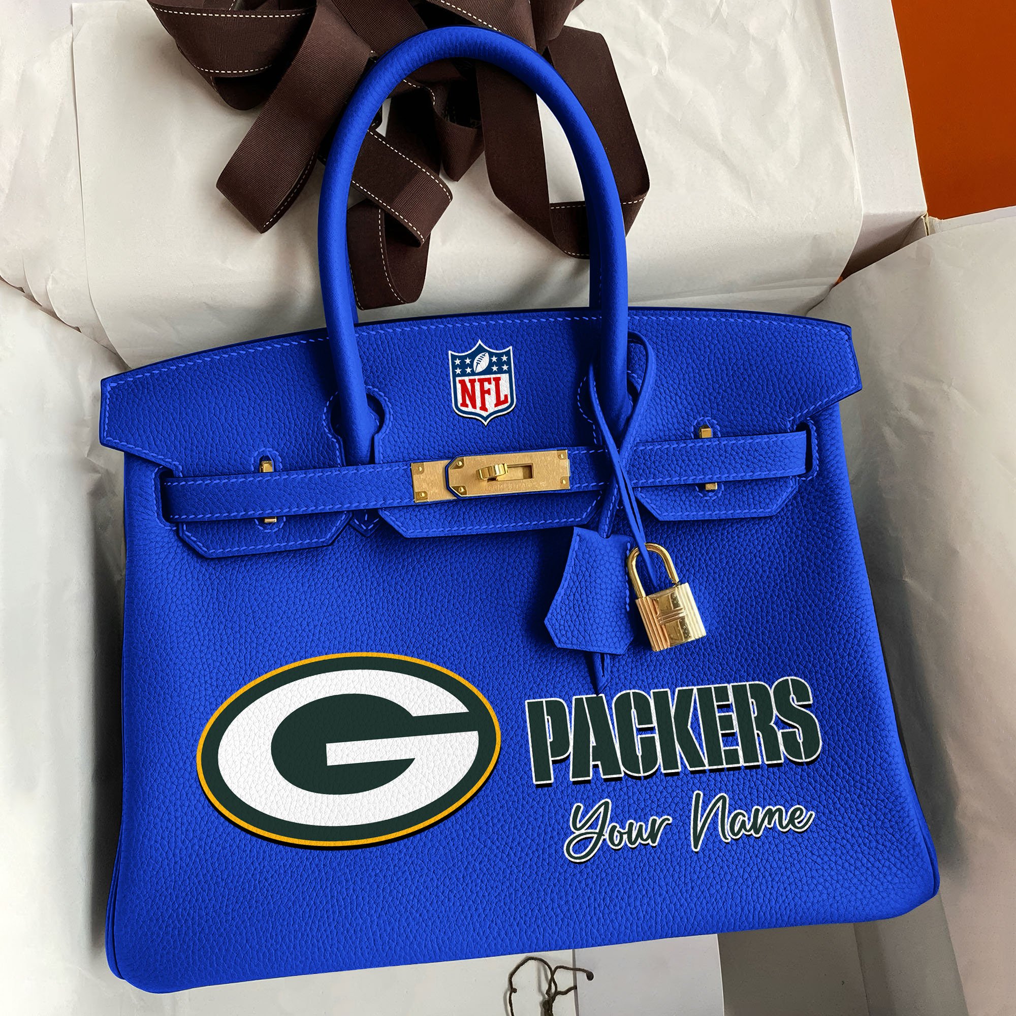 Alternative view of Green Bay Packers Deluxe Handbag For Women Custom Your Name 2025 Versions, Sport Deluxe Handbag EHIVM-04011572N