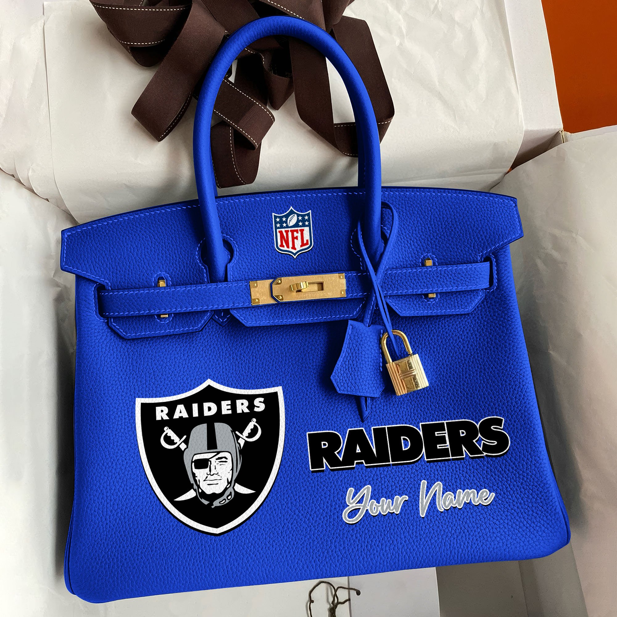 Alternative view of Las Vegas Raiders Deluxe Handbag For Women Custom Your Name 2025 Versions, Sport Deluxe Handbag EHIVM-04011572N