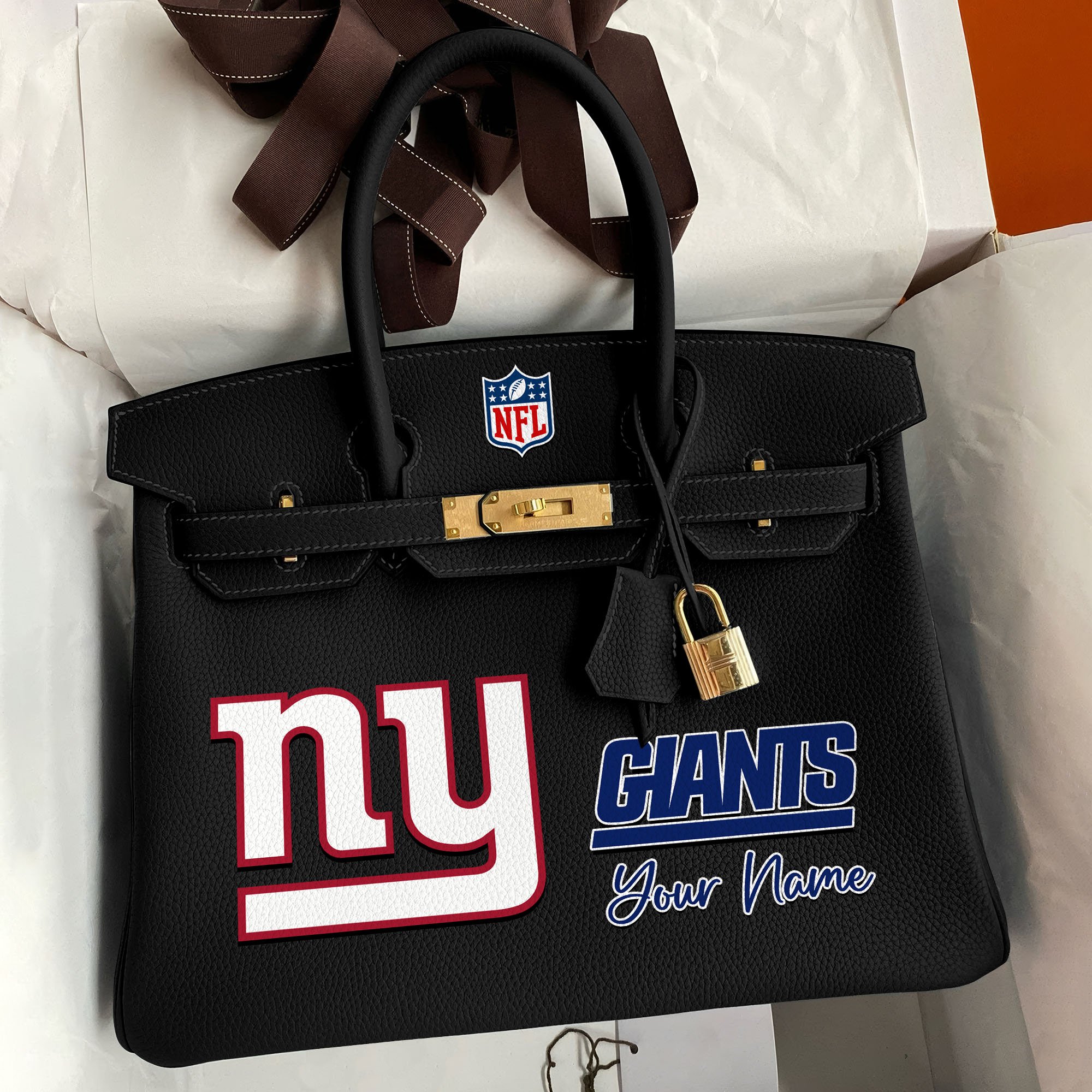 New York Giants Deluxe Handbag For Women Custom Your Name 2025 Versions, Sport Deluxe Handbag EHIVM-04011572N