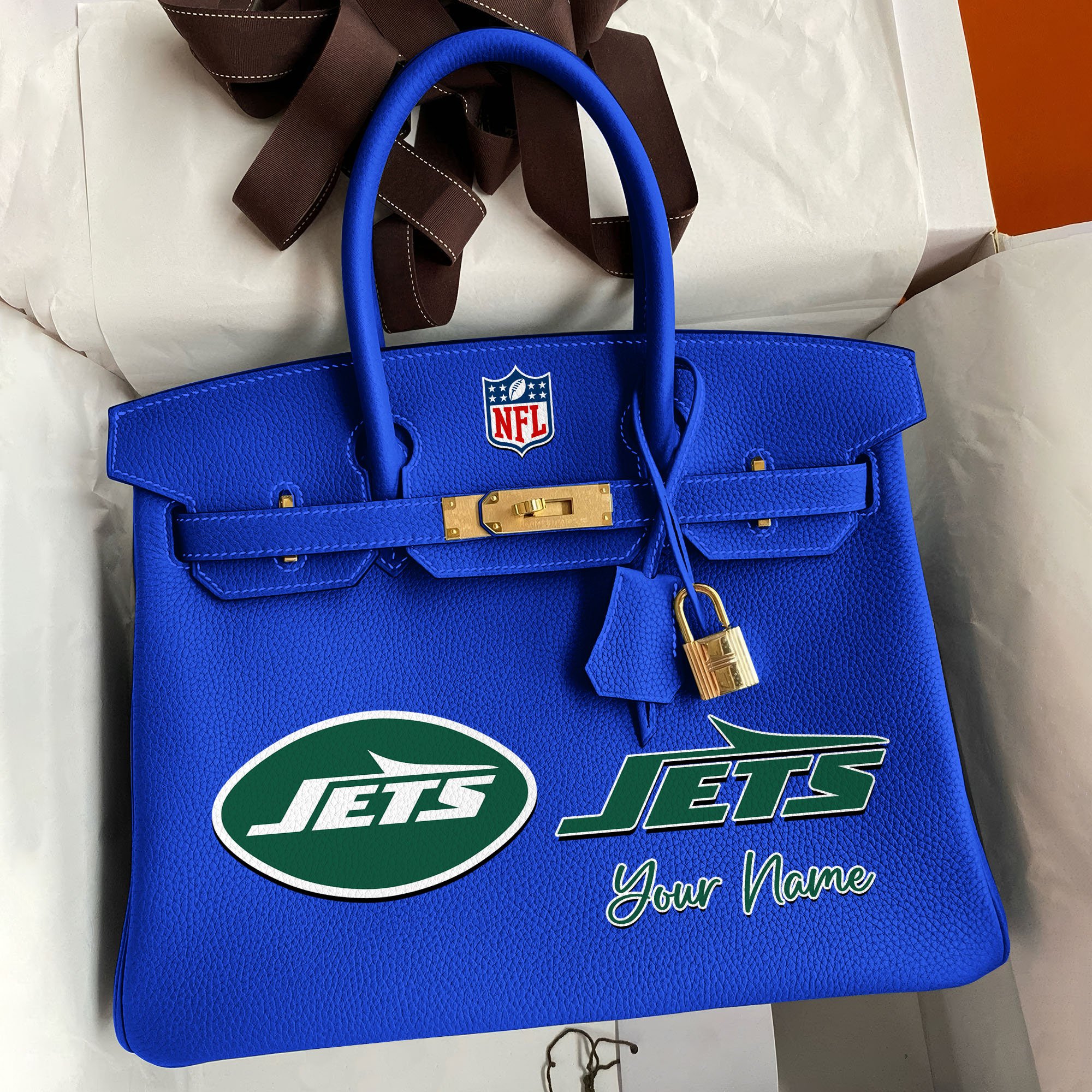 Alternative view of New York Jets Deluxe Handbag For Women Custom Your Name 2025 Versions, Sport Deluxe Handbag EHIVM-04011572N